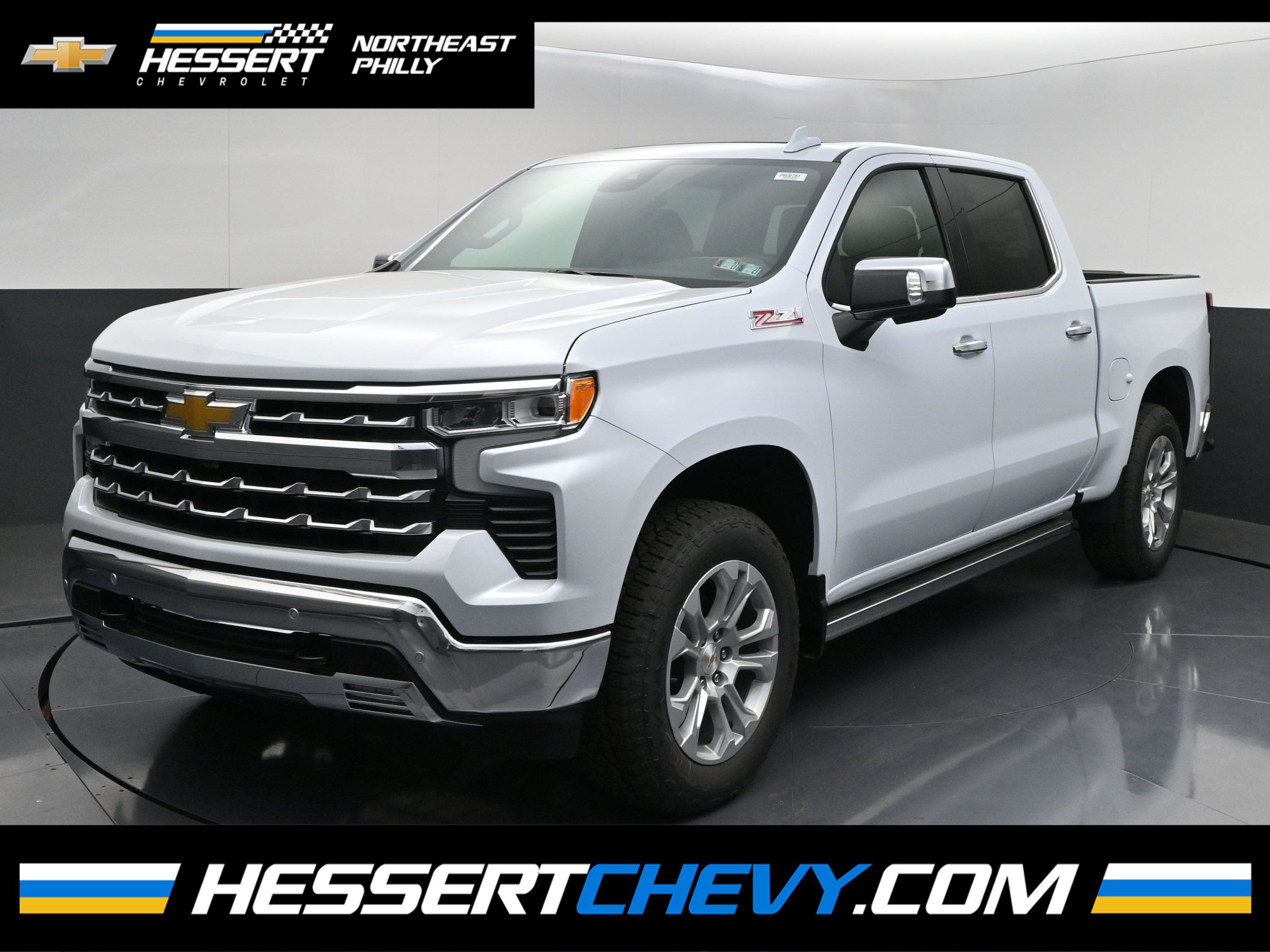 Polar White Tricoat 2026 Chevrolet Silverado 1500 Pickup Truck Four-Wheel Drive Automatic