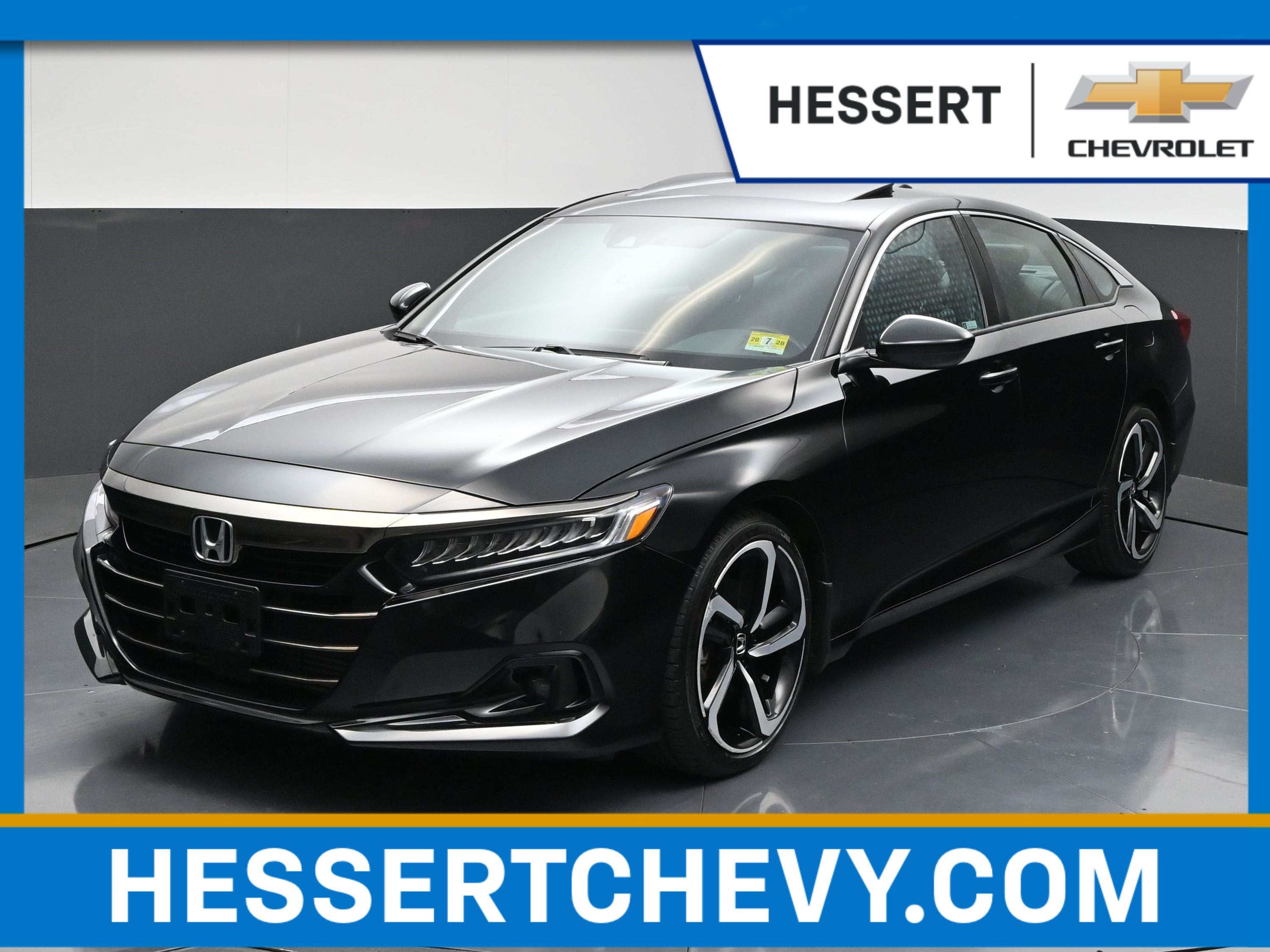 Black 2021 Honda Accord Sedan Front-Wheel Drive Automatic