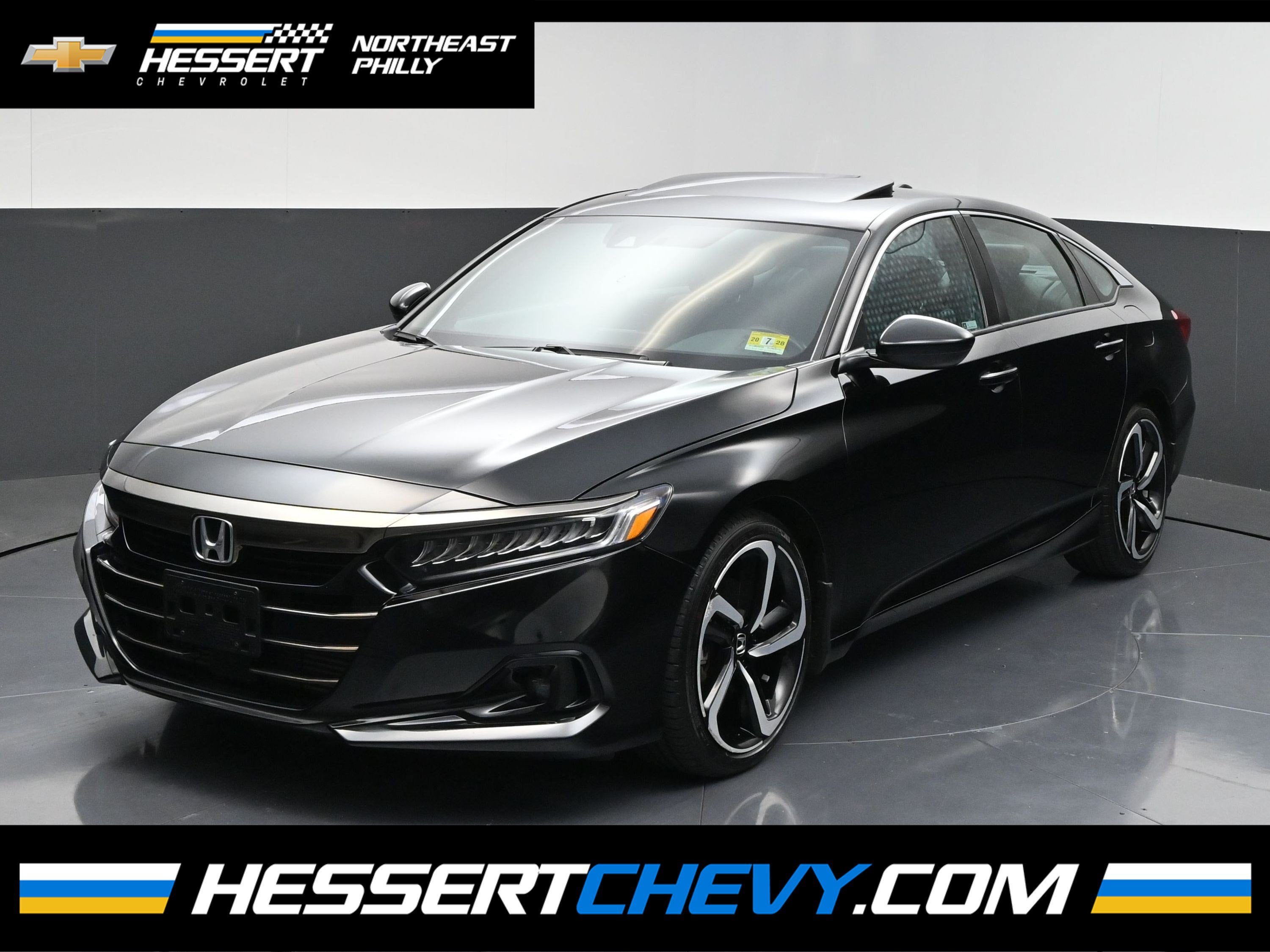 Black 2021 Honda Accord Sedan Front-Wheel Drive Automatic