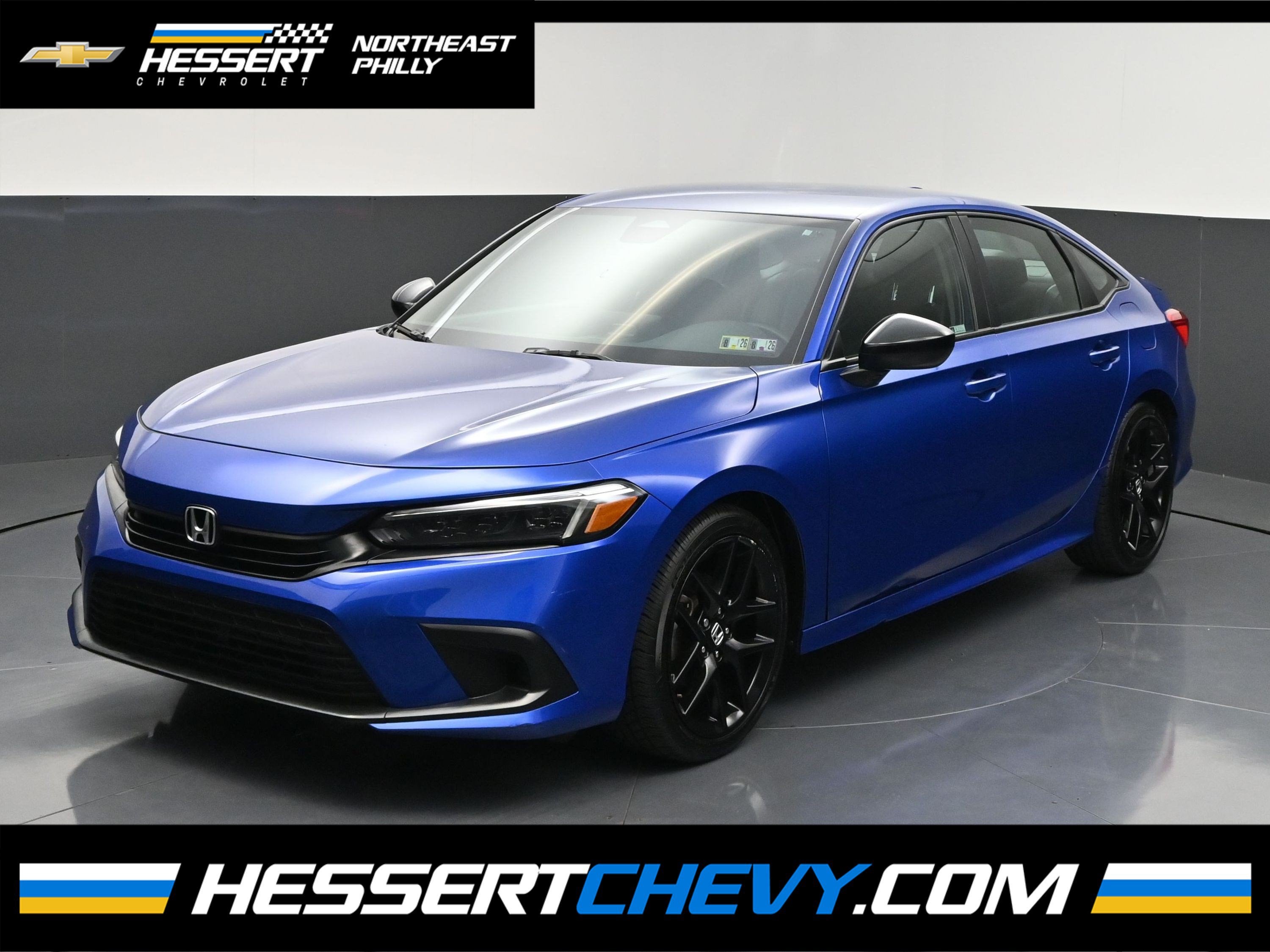Blue 2023 Honda Civic Sedan Front-Wheel Drive Automatic