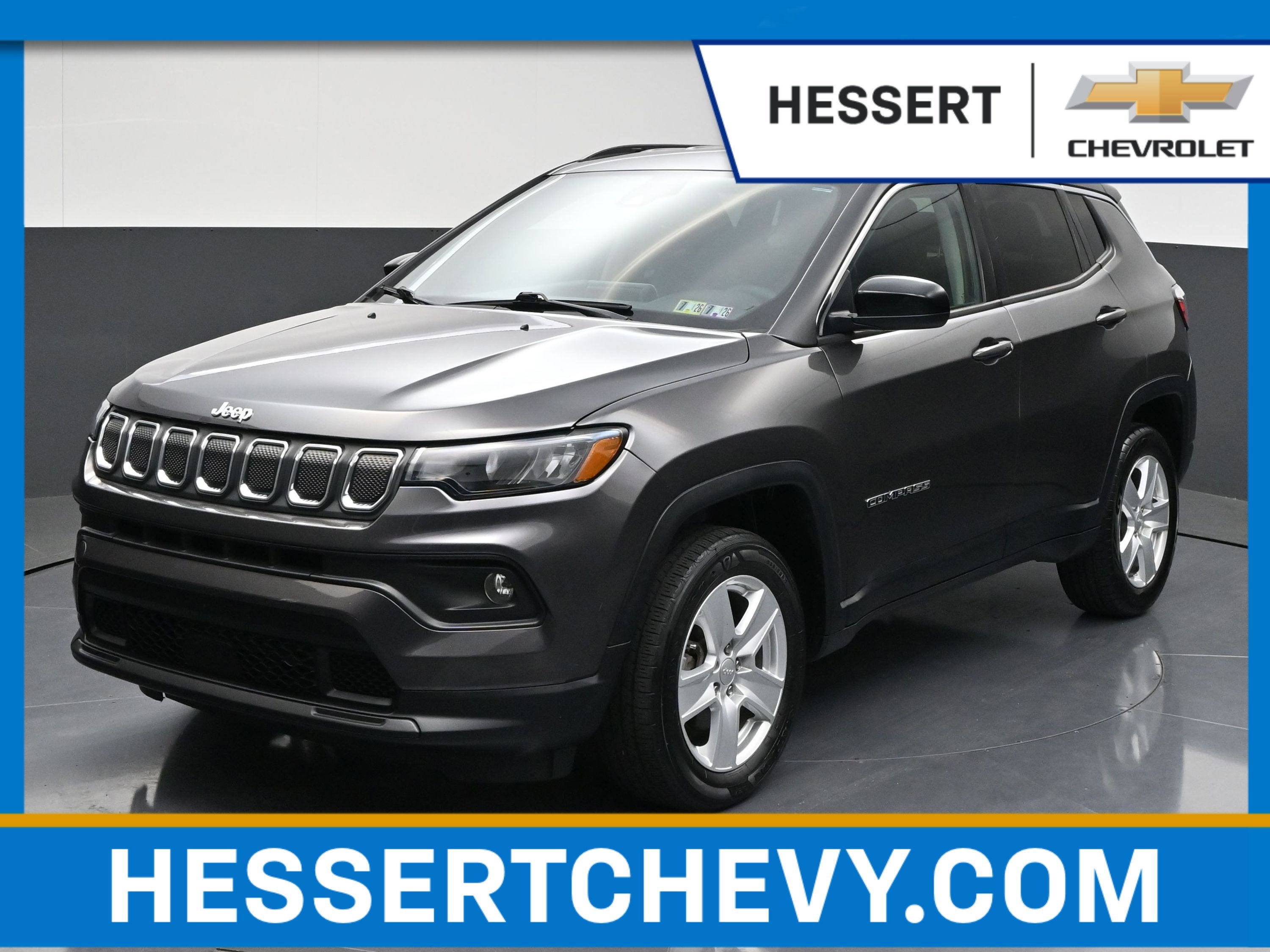 Gray 2022 Jeep Compass SUV / Crossover Four-Wheel Drive Automatic