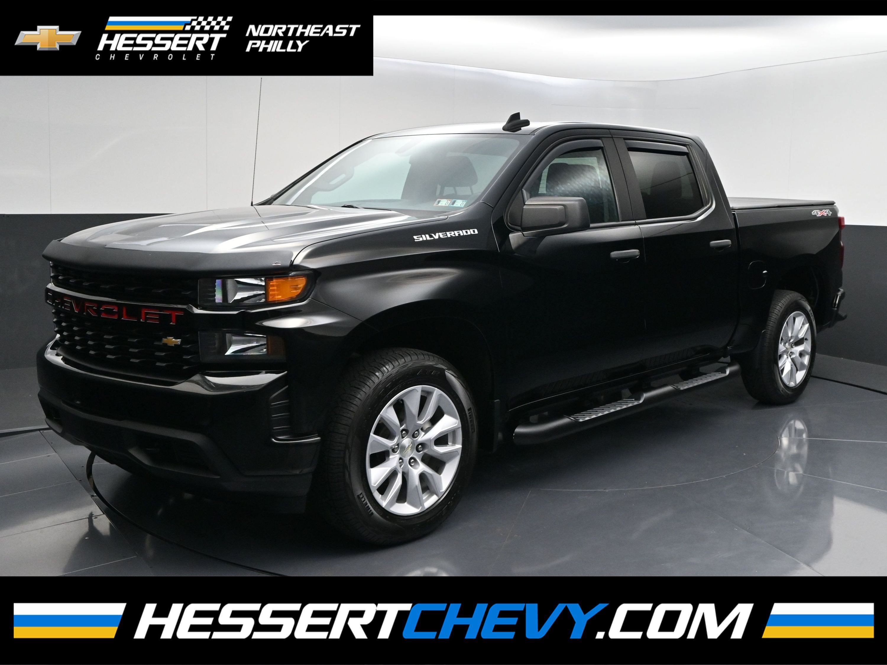 Black 2021 Chevrolet Silverado 1500 Pickup Truck Four-Wheel Drive Automatic