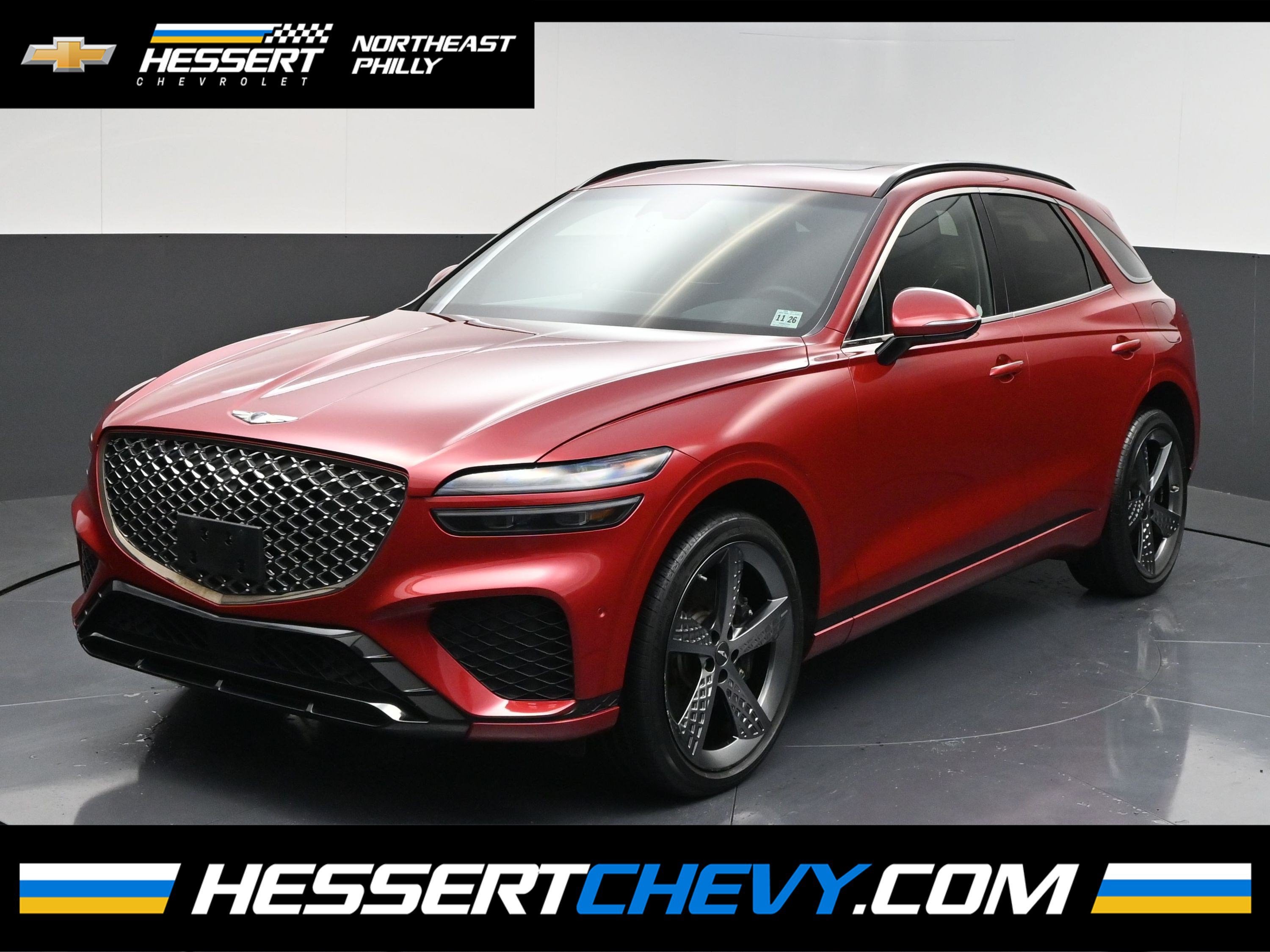 Red 2022 Genesis GV70 SUV / Crossover All-Wheel Drive Automatic