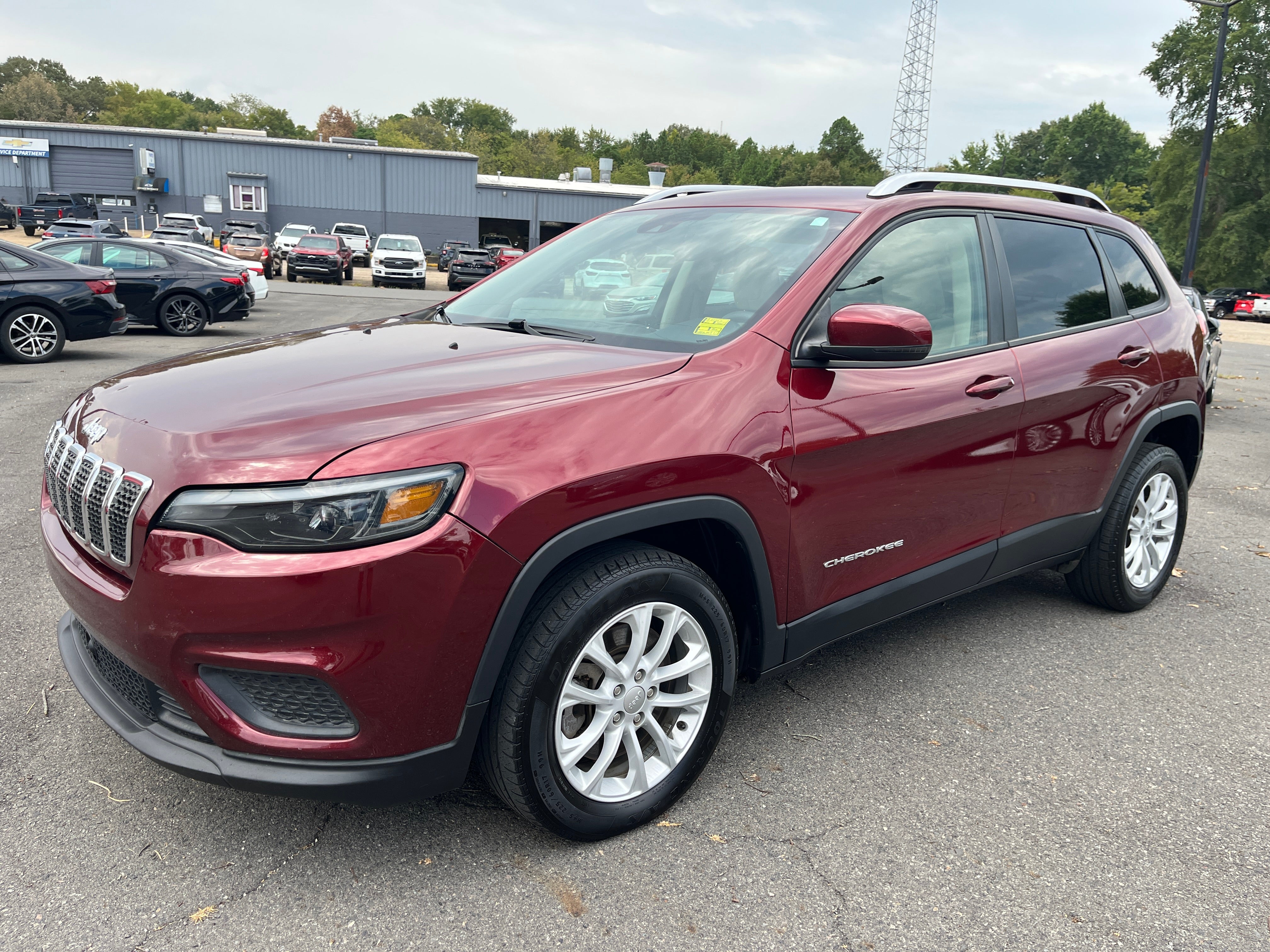 Red (Maroon) 2021 Jeep Cherokee SUV / Crossover Front-Wheel Drive Automatic