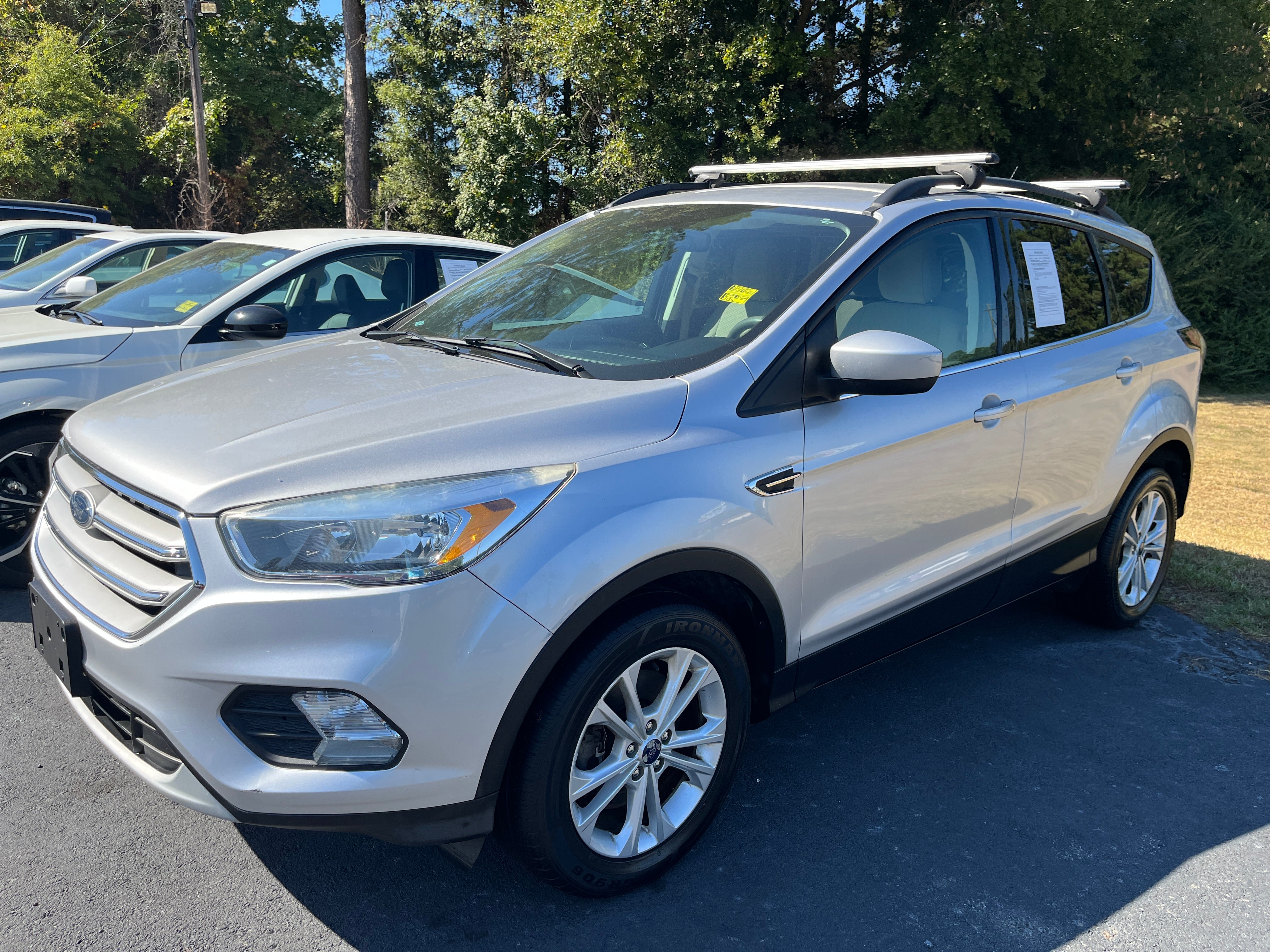 Silver 2018 Ford Escape SUV / Crossover Front-Wheel Drive Automatic