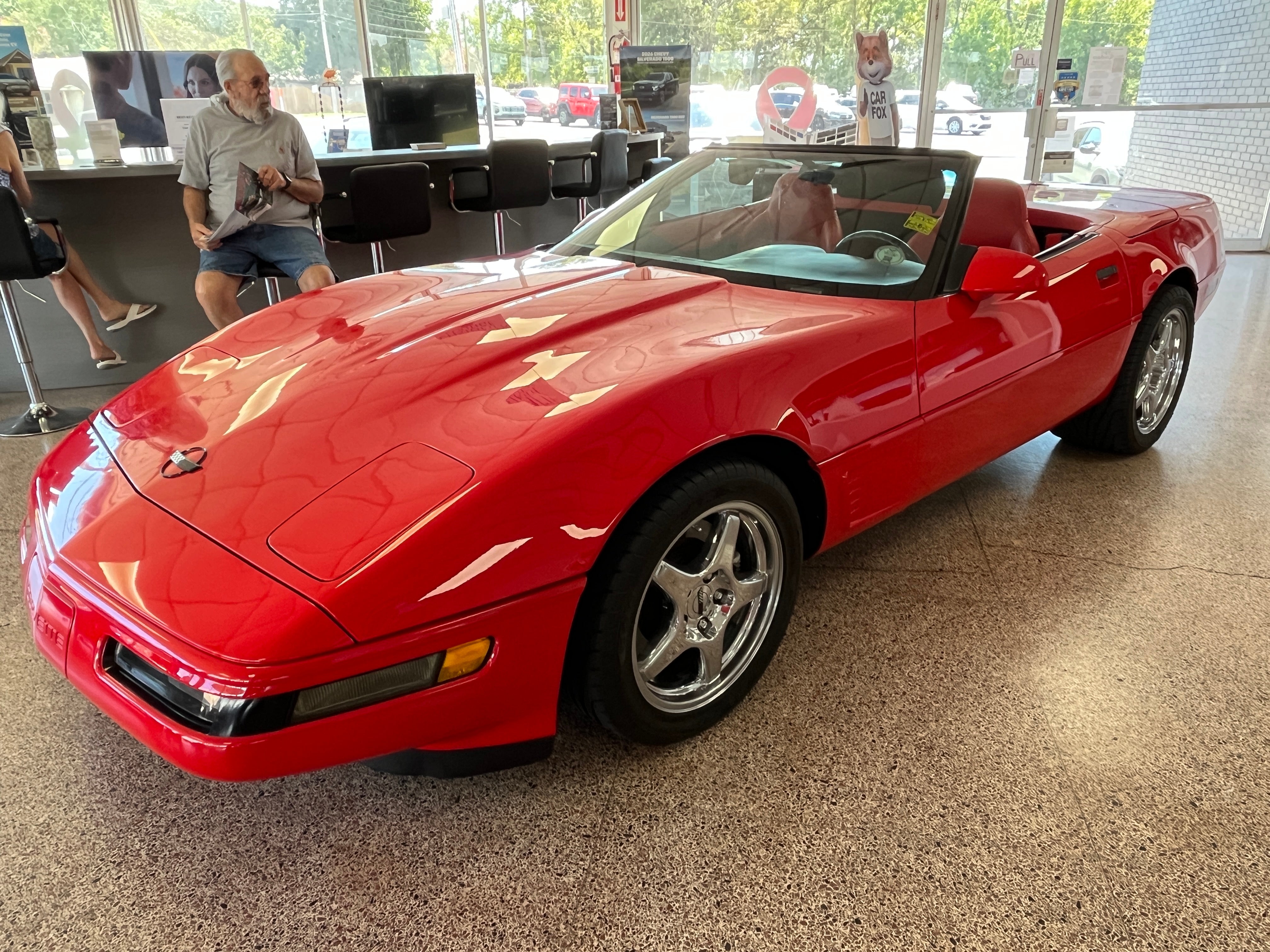 Red 1995 Chevrolet Corvette Convertible Rear-Wheel Drive 