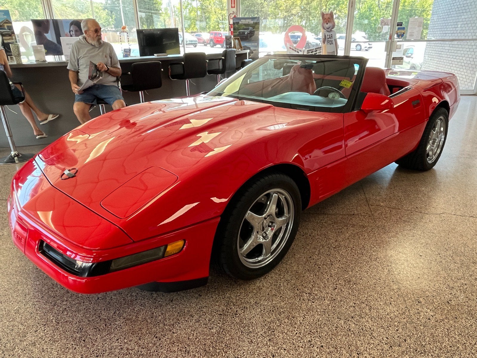 Red 1995 Chevrolet Corvette Convertible Rear-Wheel Drive 