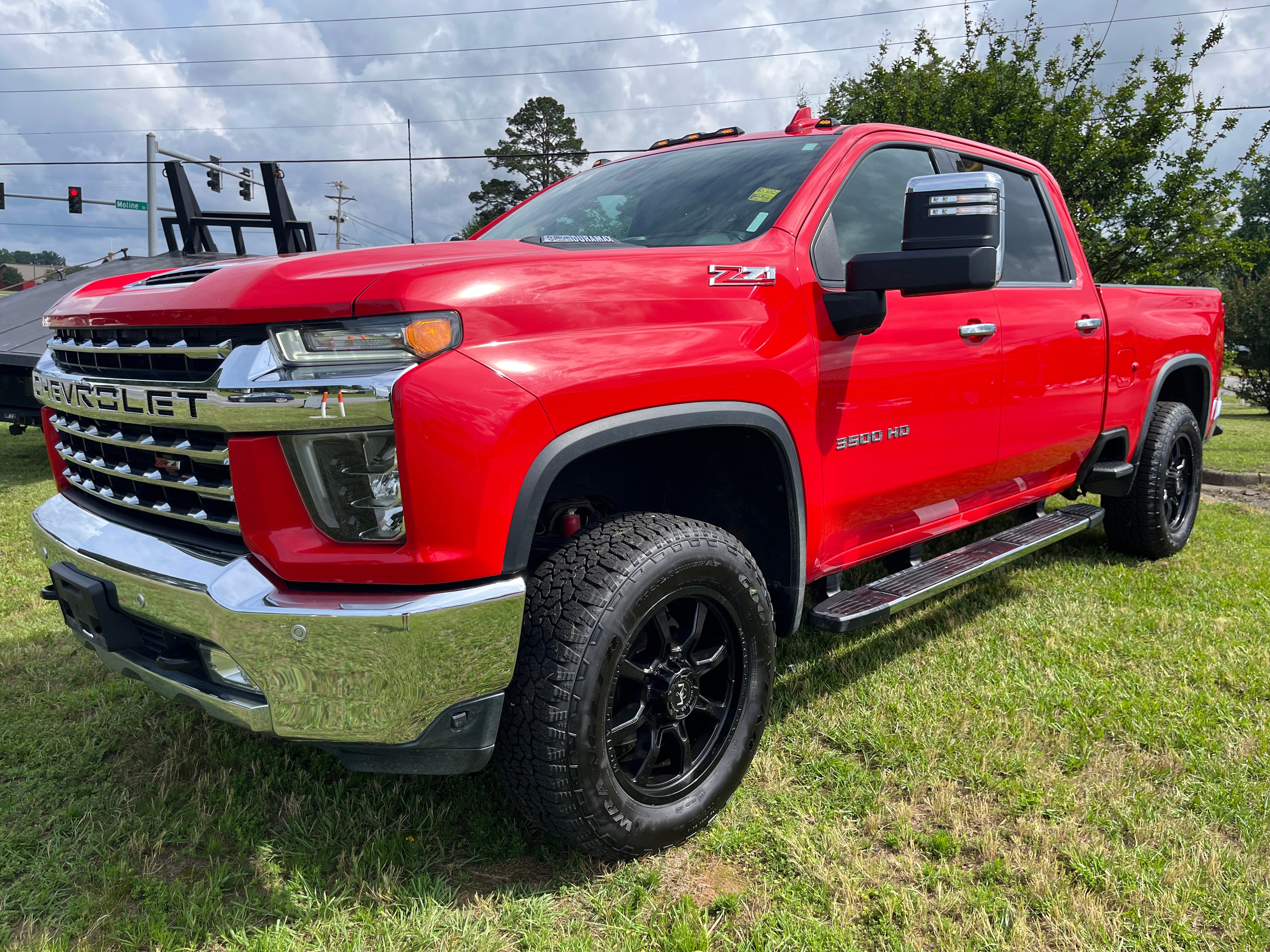 Red Hot 2023 Chevrolet Silverado 3500HD LTZ Crew Cab 4WD Pickup Truck Four-Wheel Drive Automatic