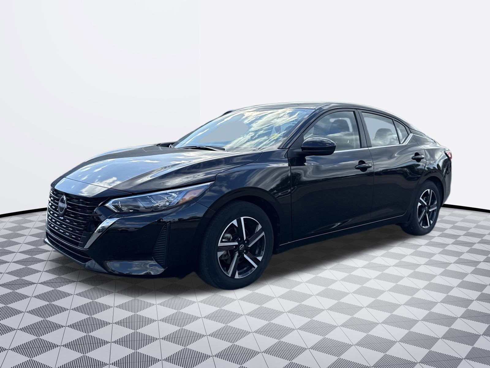 Black 2024 Nissan Sentra SV FWD Sedan Front-Wheel Drive 