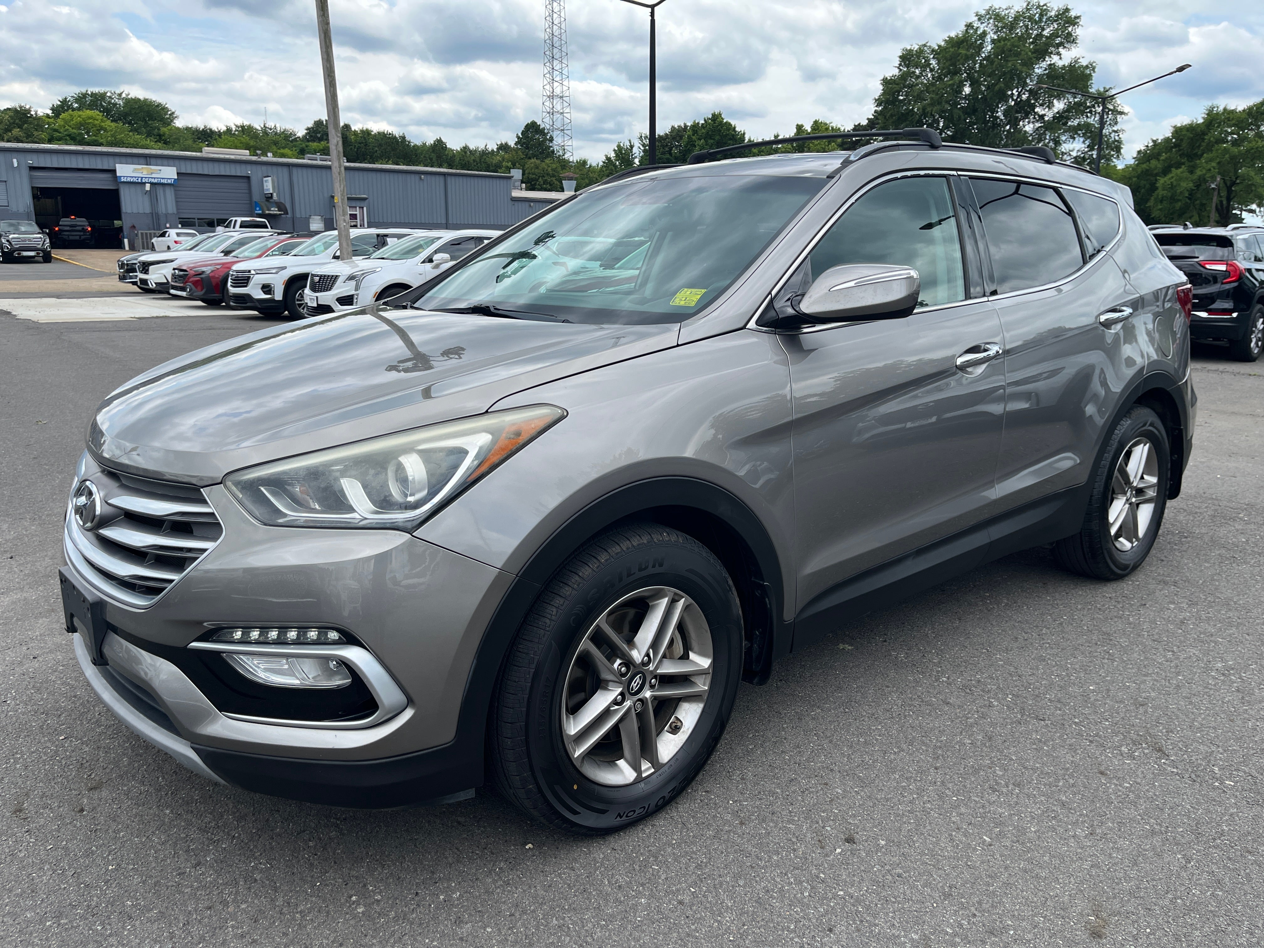 Gray 2018 Hyundai Santa Fe Sport SUV / Crossover Front-Wheel Drive Automatic