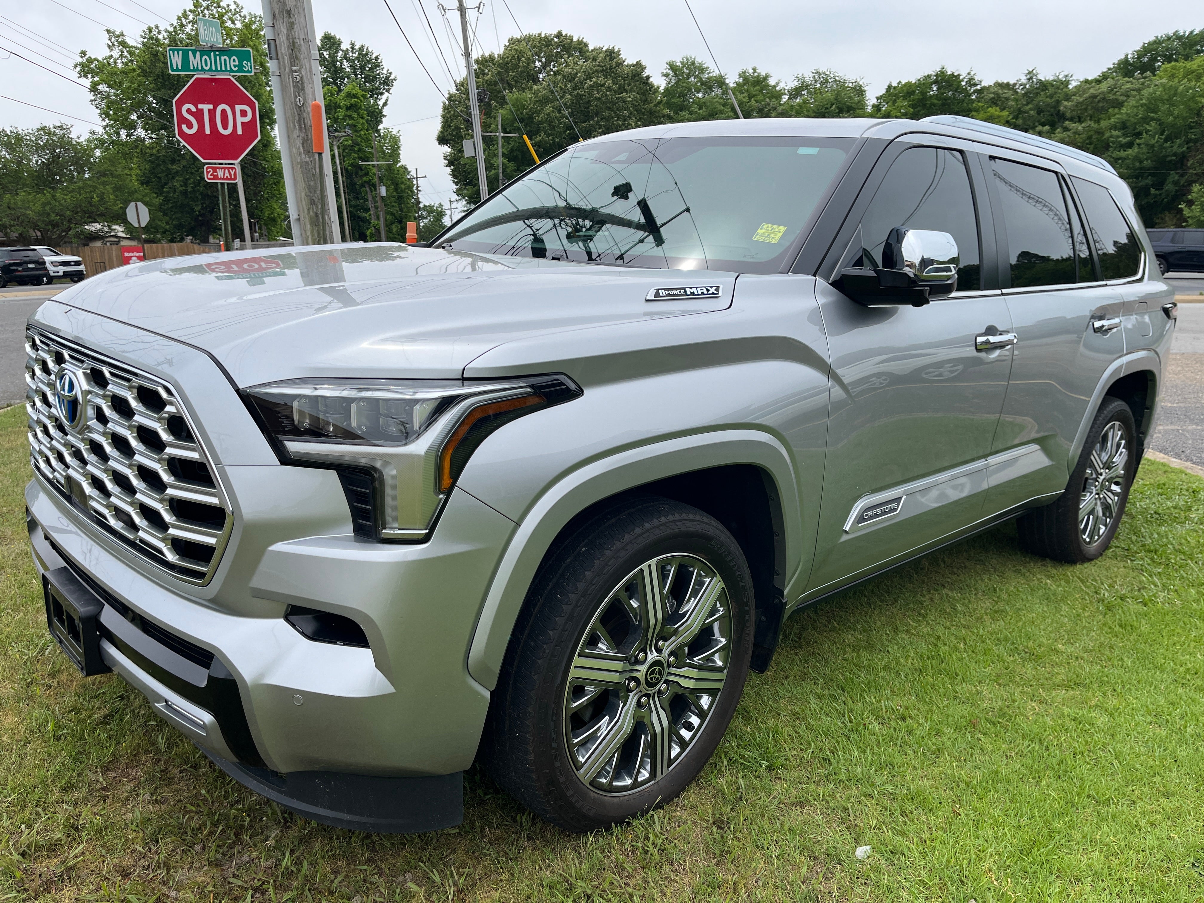 Silver 2024 Toyota Sequoia SUV / Crossover Four-Wheel Drive Automatic