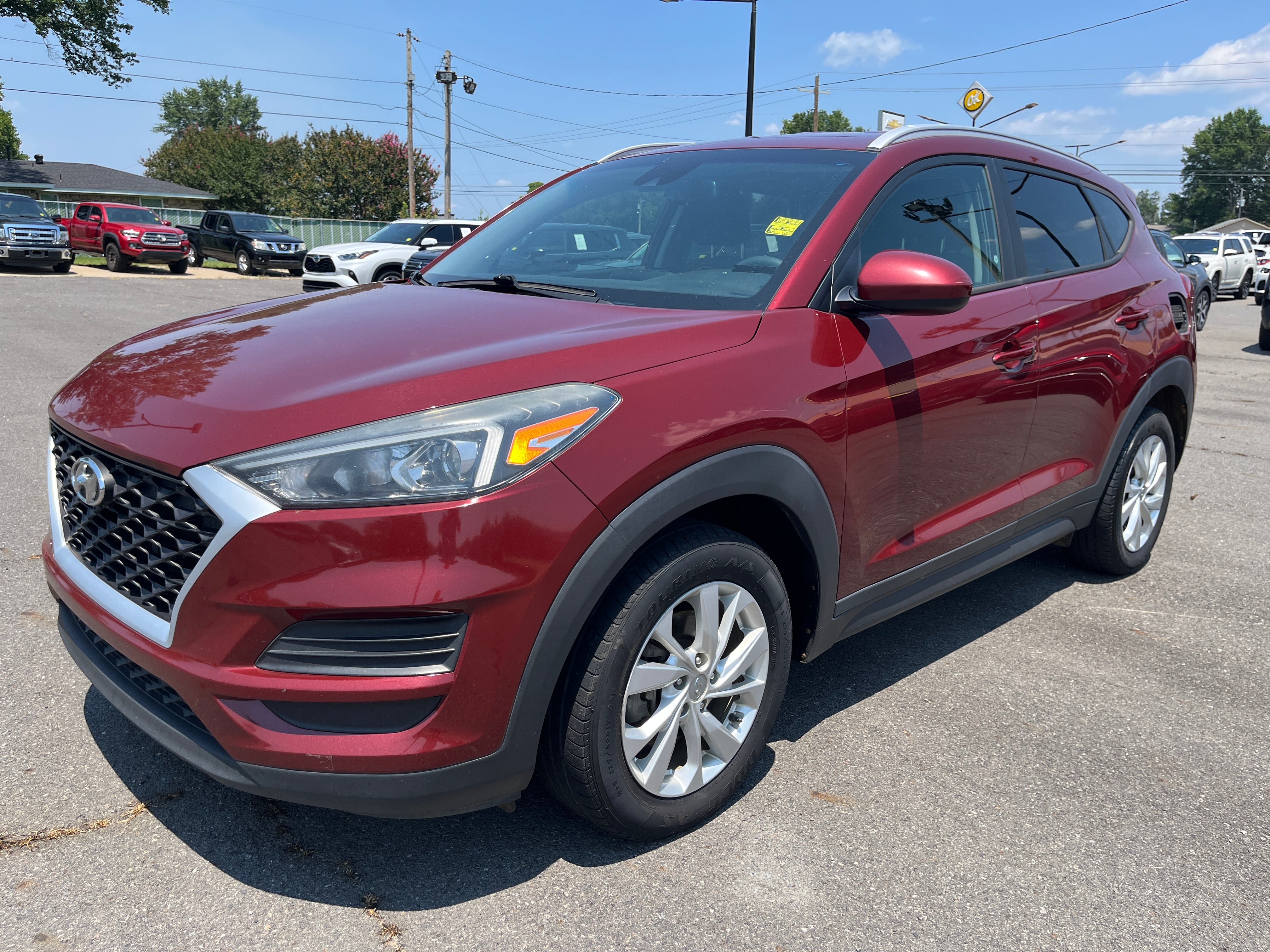 Red 2020 Hyundai Tucson SUV / Crossover Front-Wheel Drive Automatic