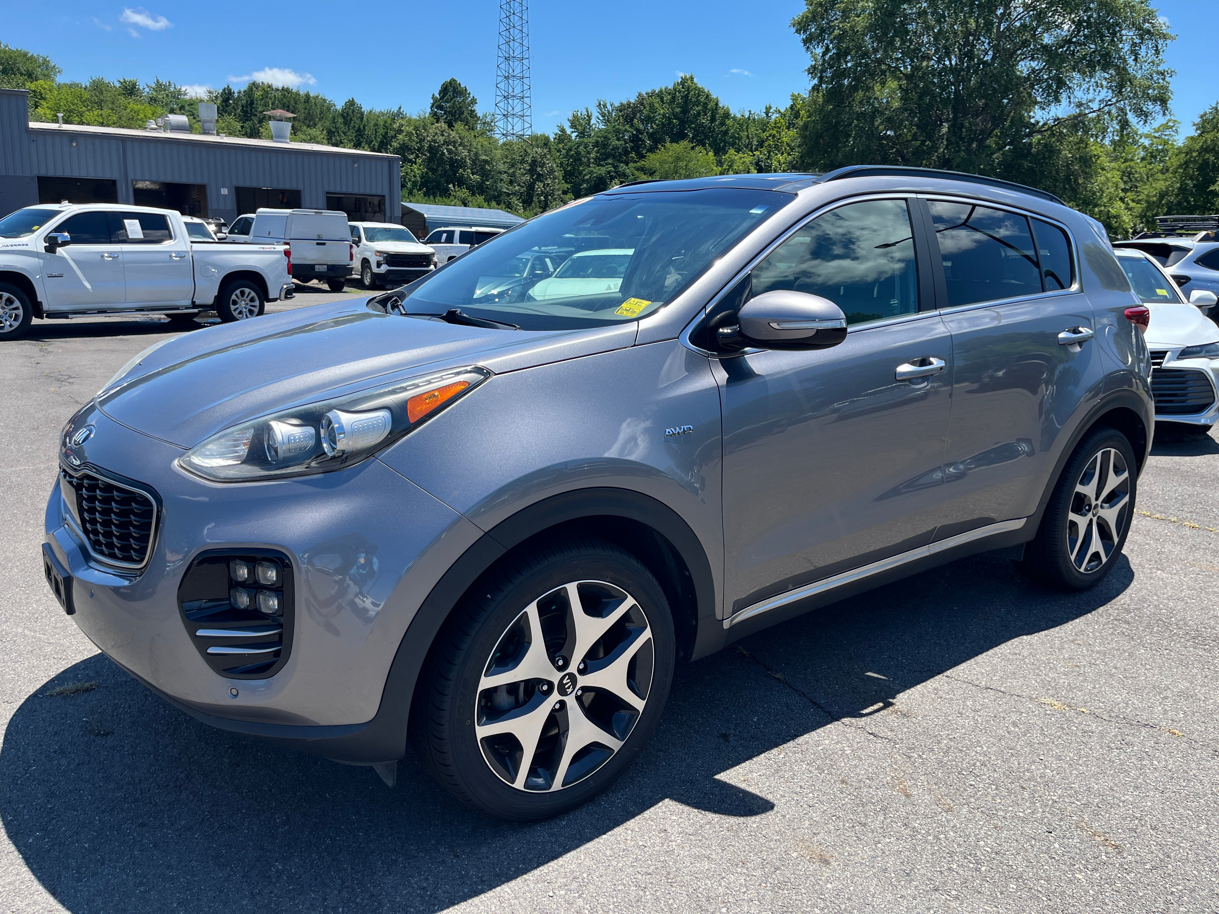 Silver 2019 Kia Sportage SUV / Crossover All-Wheel Drive Automatic