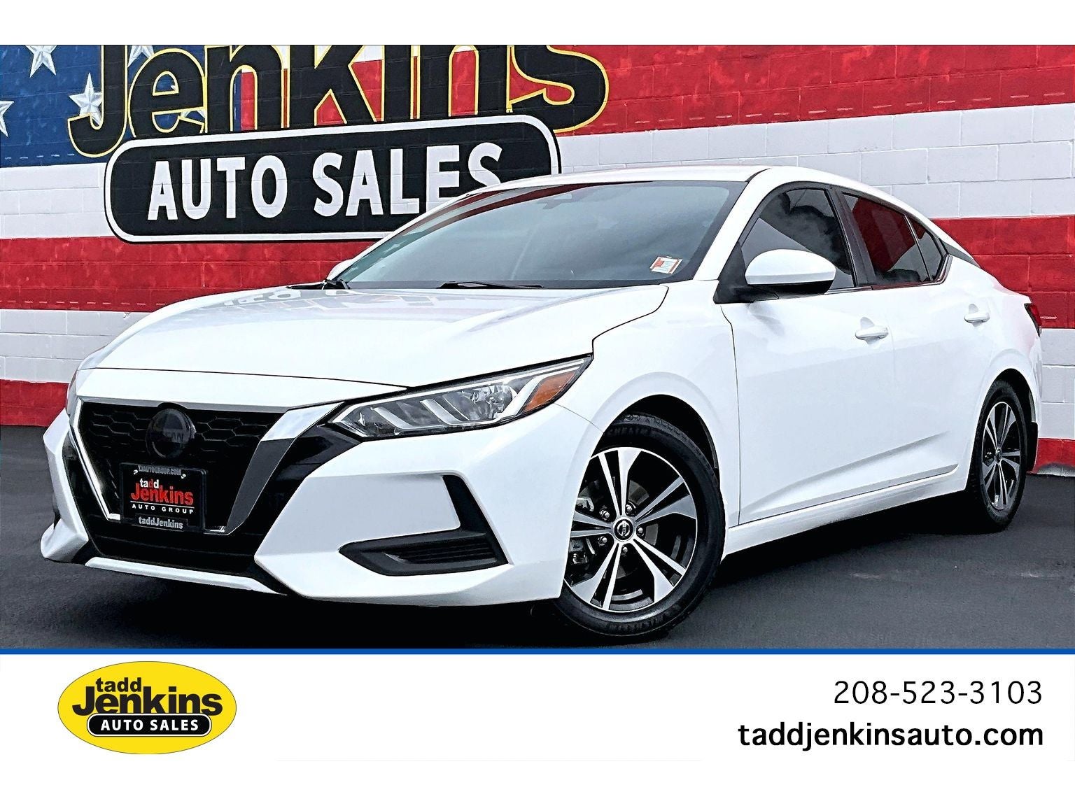 White (Fresh Powder) 2021 Nissan Sentra Sedan Front-Wheel Drive Continuously Variable Transmission