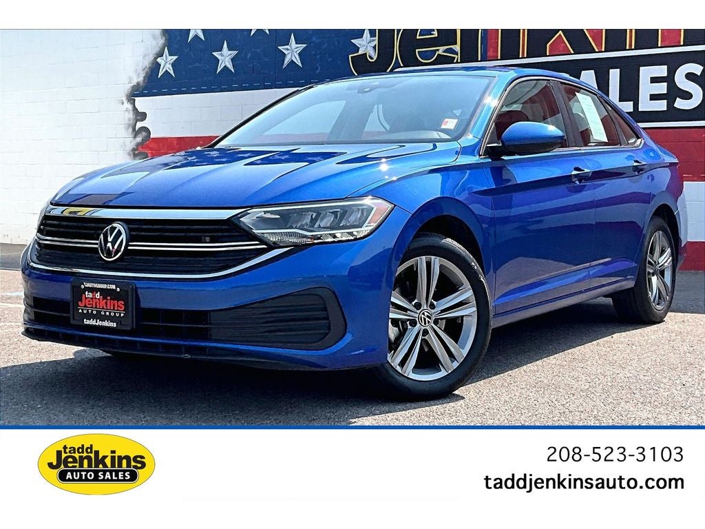 Rising Blue Metallic 2024 Volkswagen Jetta Sedan Front-Wheel Drive 8-Speed Automatic