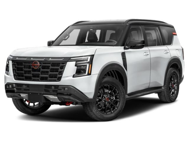 Aspen White Tricoat/Super Black 2025 Nissan Armada SUV / Crossover Four-Wheel Drive 9-Speed Automatic