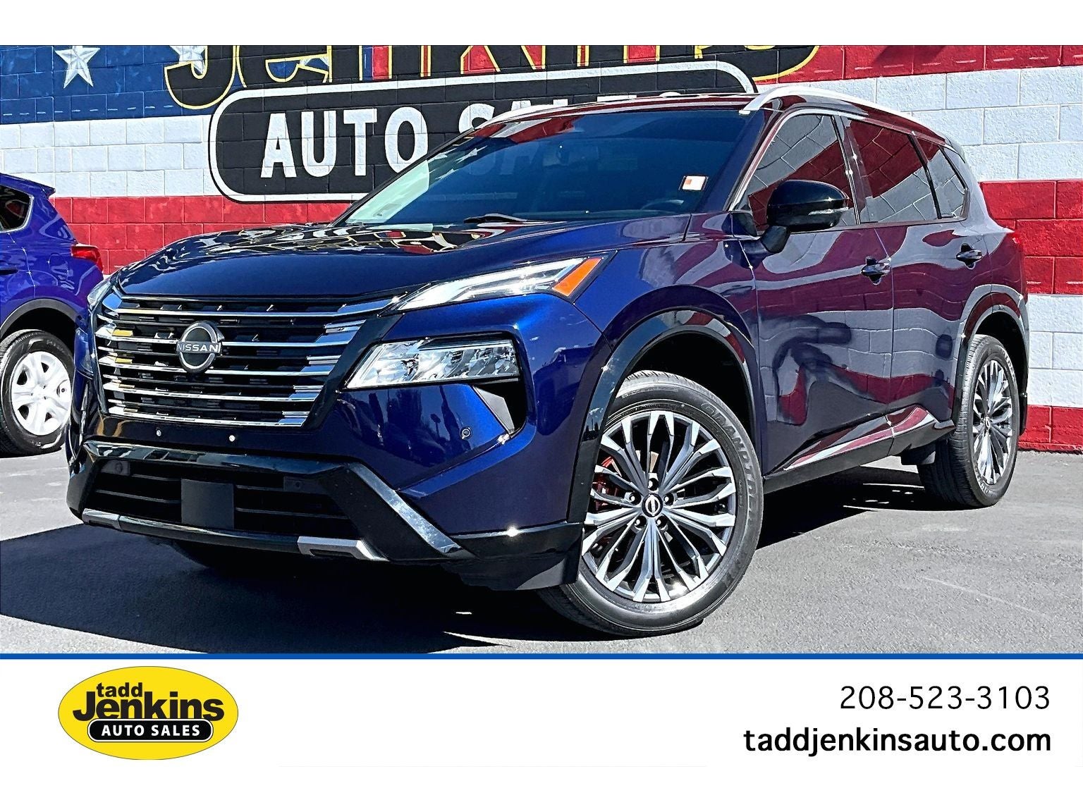 Deep Ocean Blue Pearl/Super Black 2024 Nissan Rogue SUV / Crossover All-Wheel Drive Continuously Variable Transmission