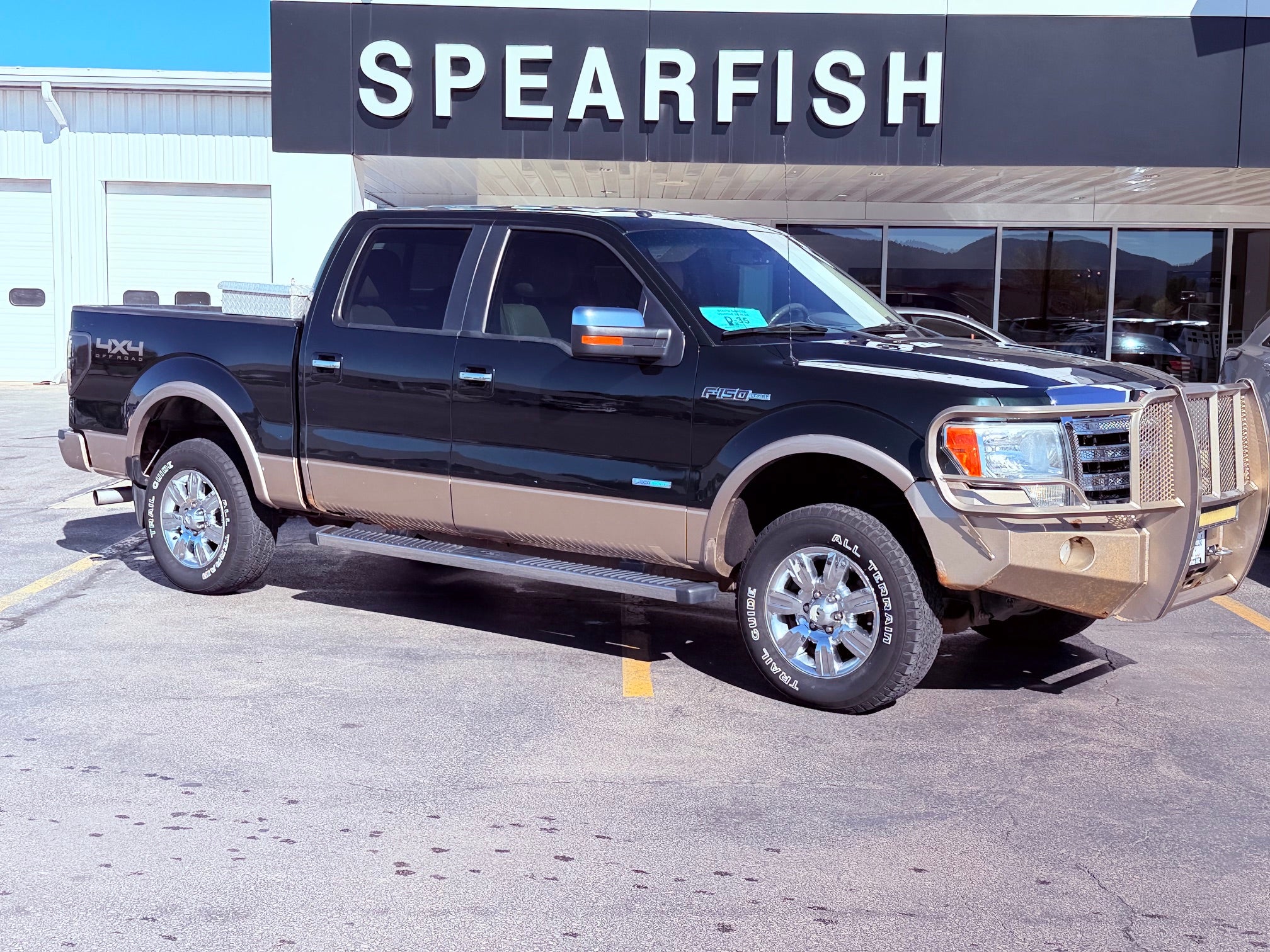 Green 2013 Ford F-150 Pickup Truck Four-Wheel Drive Automatic