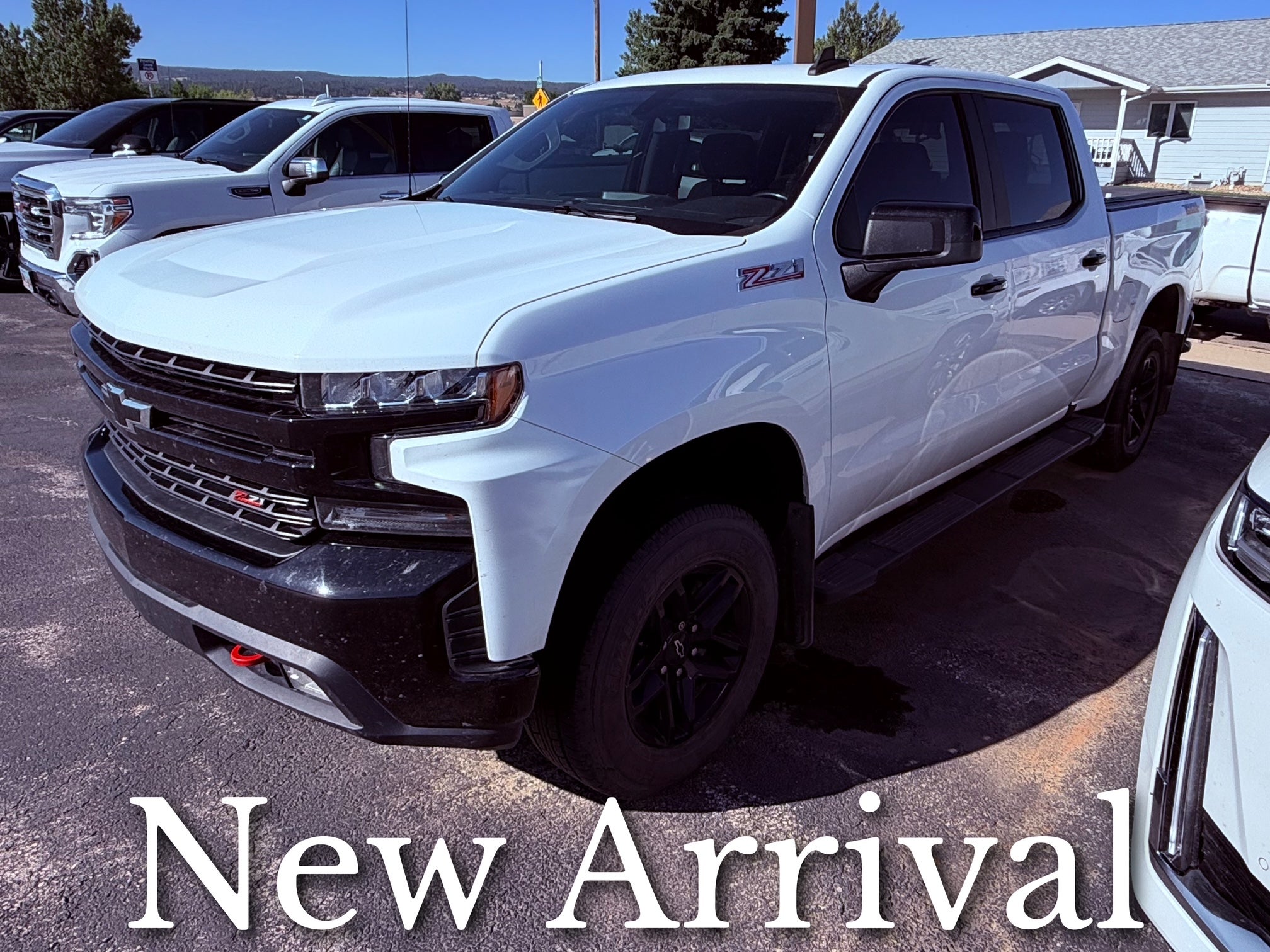 White 2019 Chevrolet Silverado 1500 Pickup Truck Four-Wheel Drive Automatic