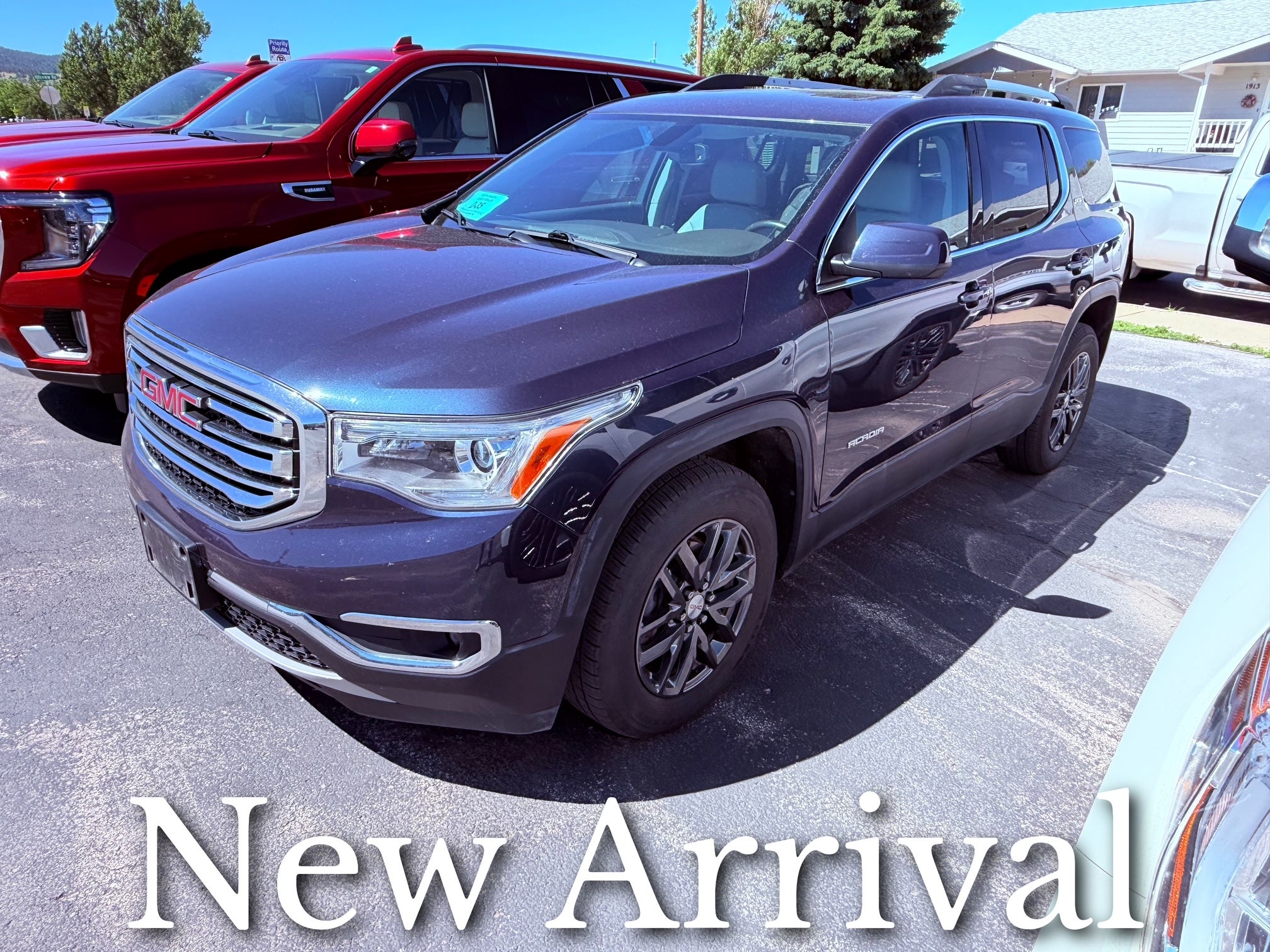 Blue Steel Metallic 2018 GMC Acadia SUV / Crossover Four-Wheel Drive Automatic