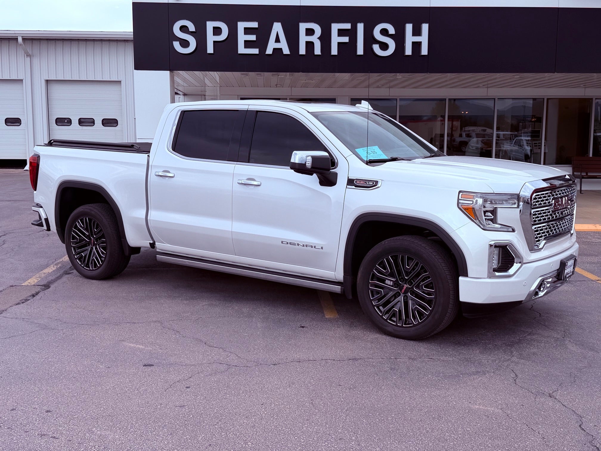 White Frost Tricoat 2019 GMC Sierra 1500 Pickup Truck Four-Wheel Drive Automatic