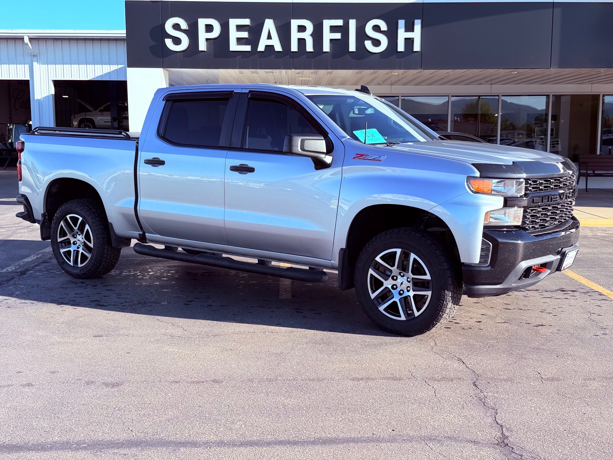 Silver Ice Metallic 2019 Chevrolet Silverado 1500 Pickup Truck Four-Wheel Drive Automatic