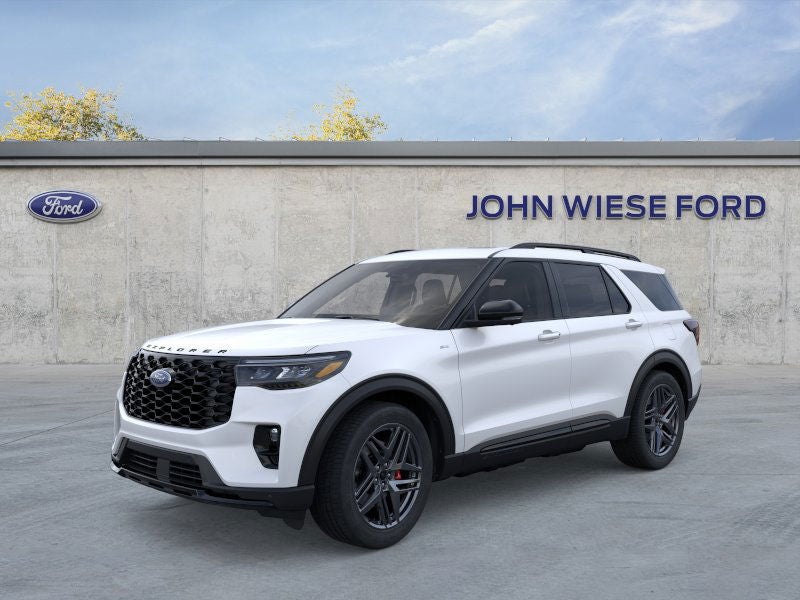 Star White Metallic Tri-Coat 2026 Ford Explorer SUV / Crossover All-Wheel Drive Automatic