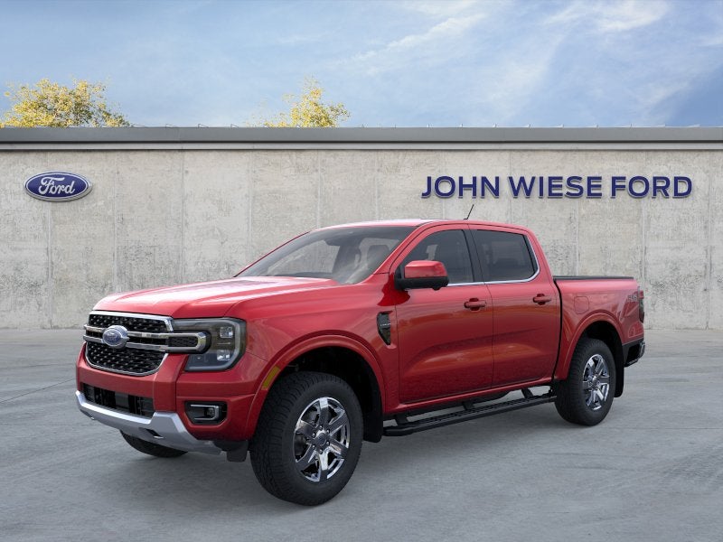 Ruby Red Metallic Tinted Clearcoat 2026 Ford Ranger Lariat SuperCrew 4WD Pickup Truck Four-Wheel Drive Automatic