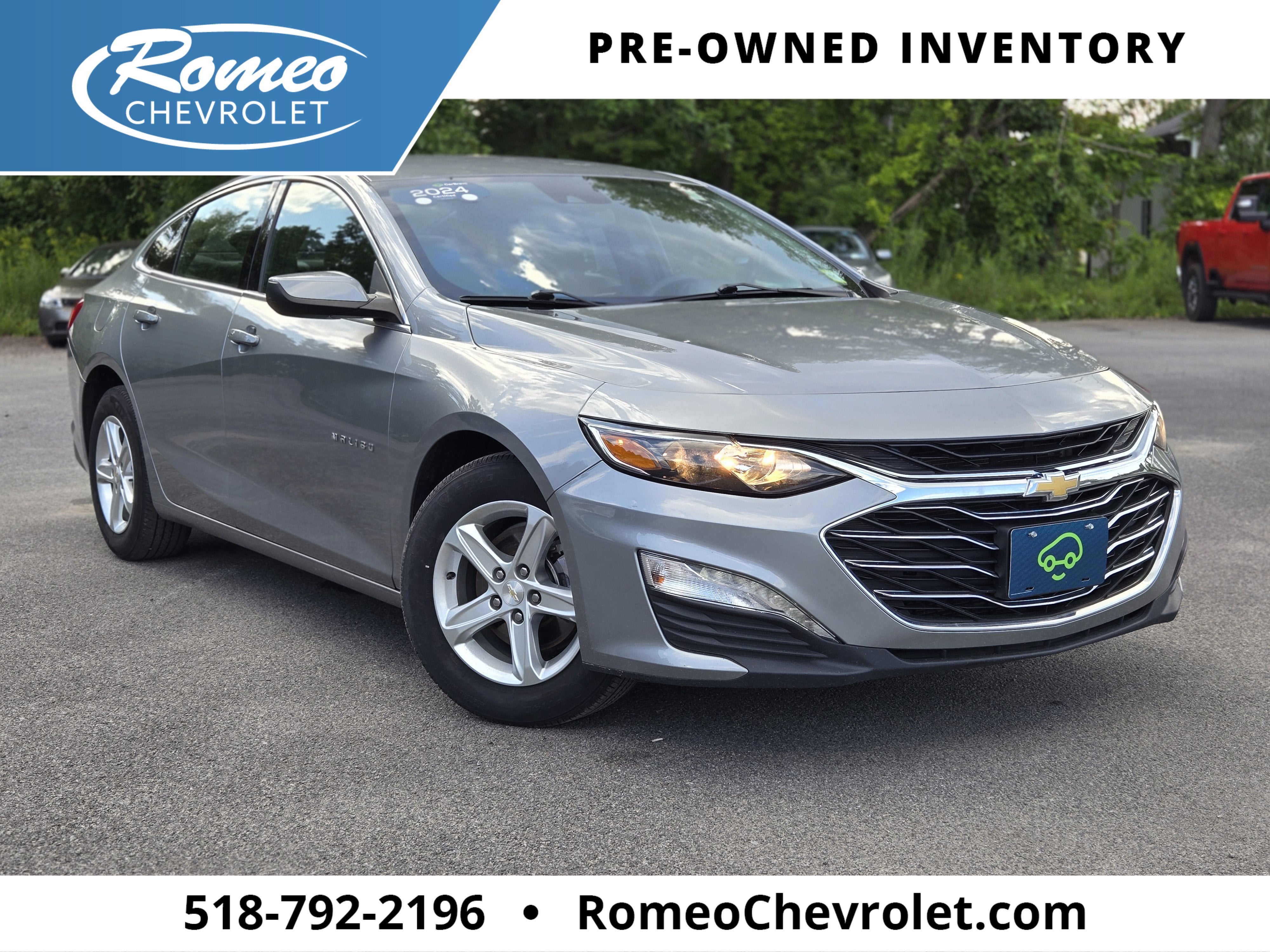 Sterling Gray Metallic 2024 Chevrolet Malibu Sedan Front-Wheel Drive Automatic