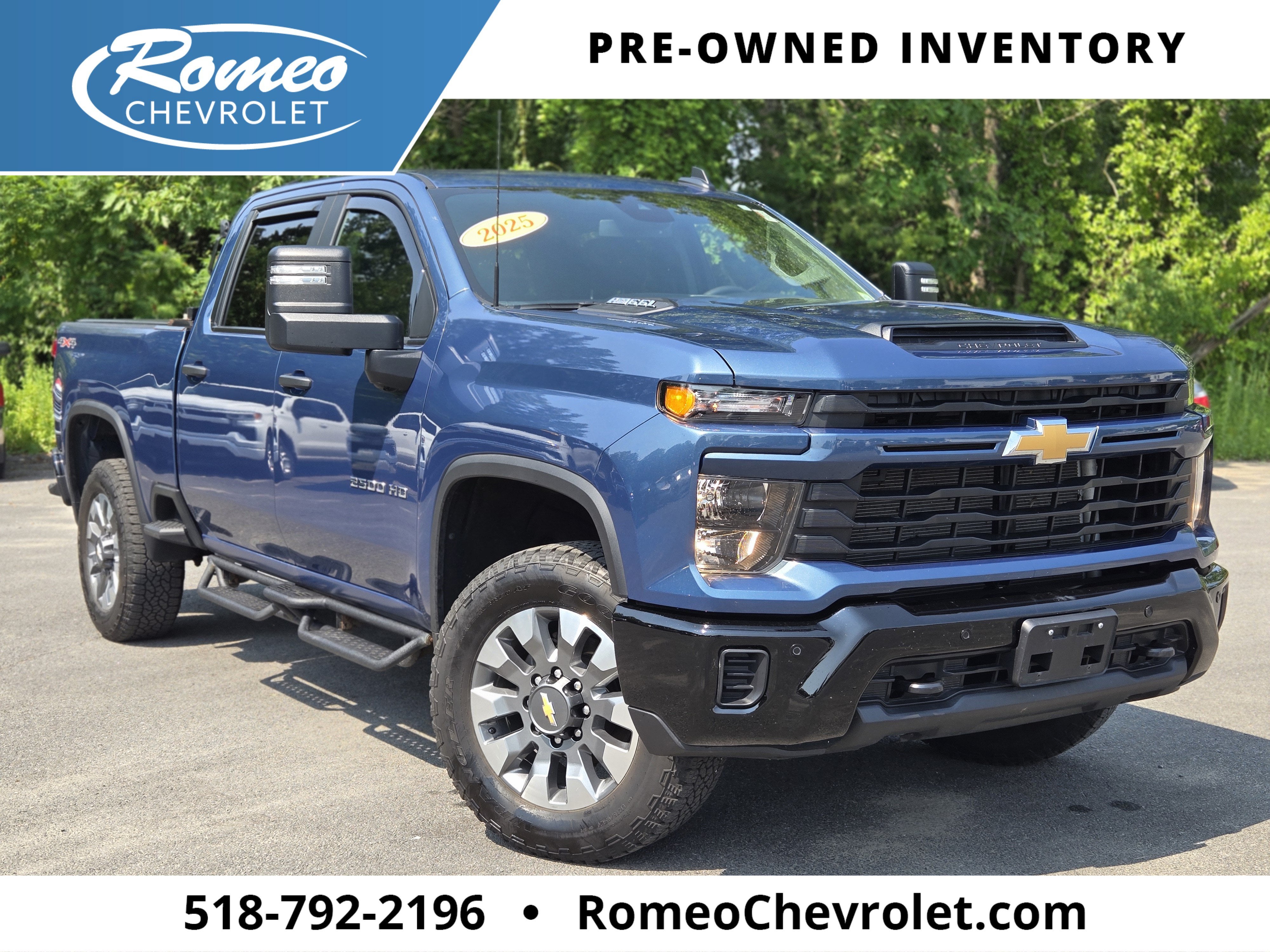 Lakeshore Blue Metallic 2025 Chevrolet Silverado 2500HD Pickup Truck Four-Wheel Drive Automatic