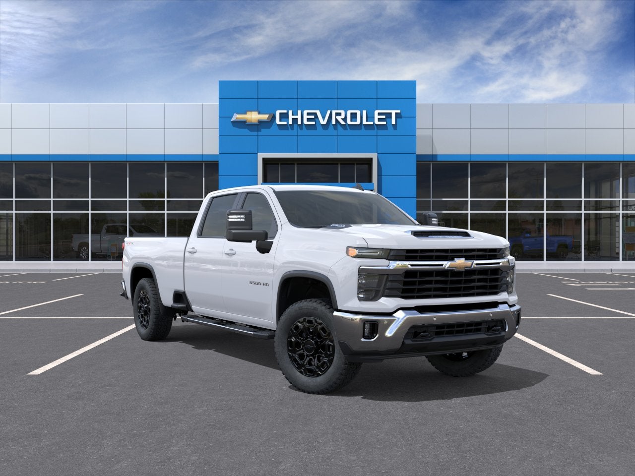 Summit White 2026 Chevrolet Silverado 3500HD Pickup Truck Four-Wheel Drive Automatic