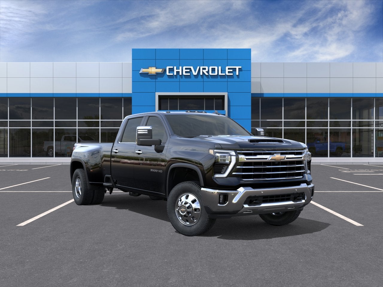 Black 2026 Chevrolet Silverado 3500HD Pickup Truck Four-Wheel Drive Automatic