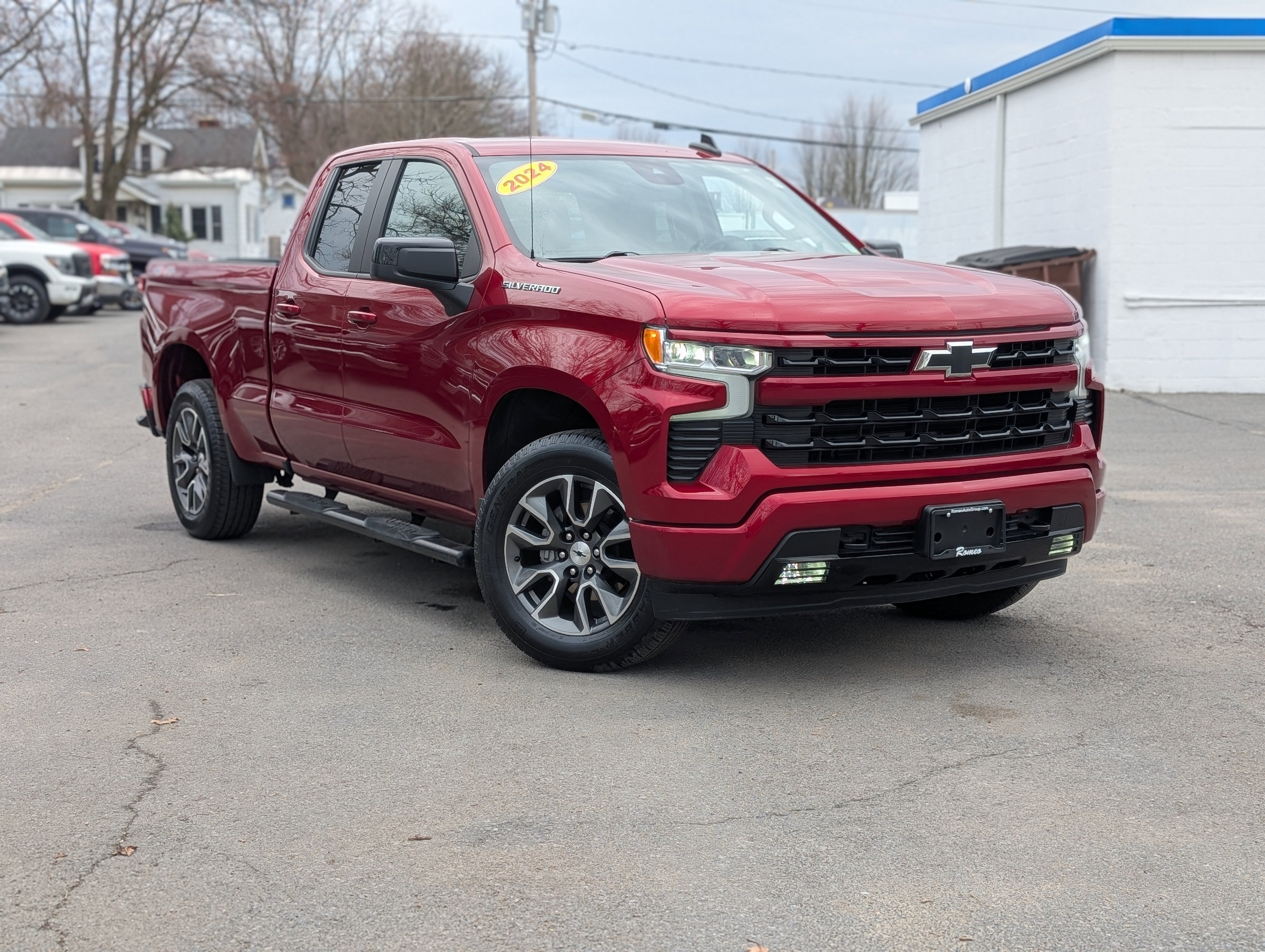 Radiant Red Tintcoat 2024 Chevrolet Silverado 1500 RST Double Cab 4WD Pickup Truck Four-Wheel Drive Automatic