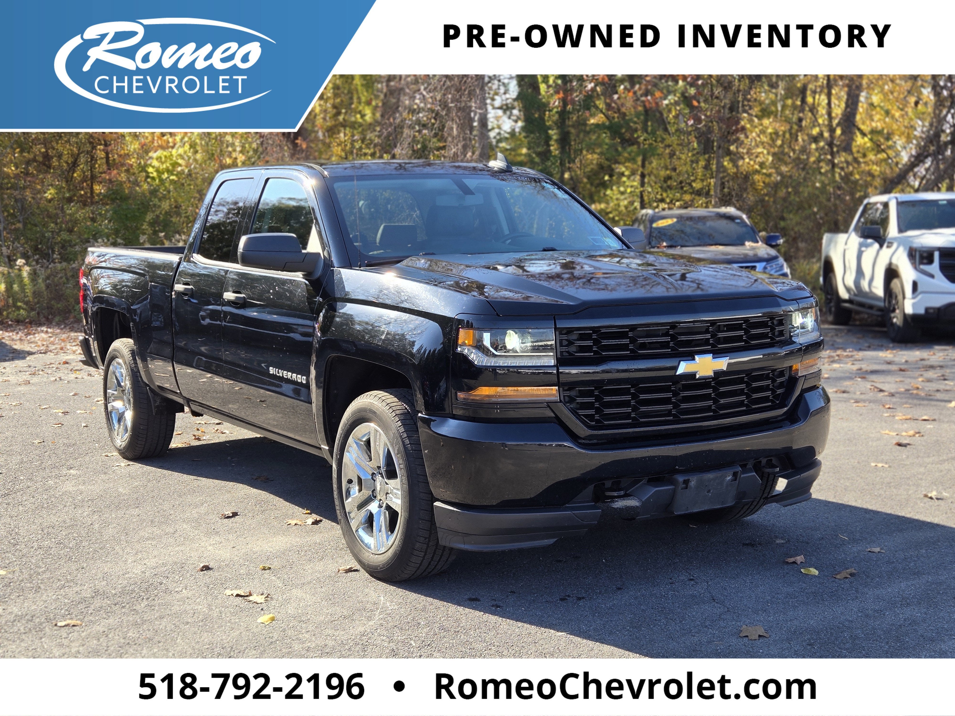 Black 2018 Chevrolet Silverado 1500 Pickup Truck Four-Wheel Drive Automatic