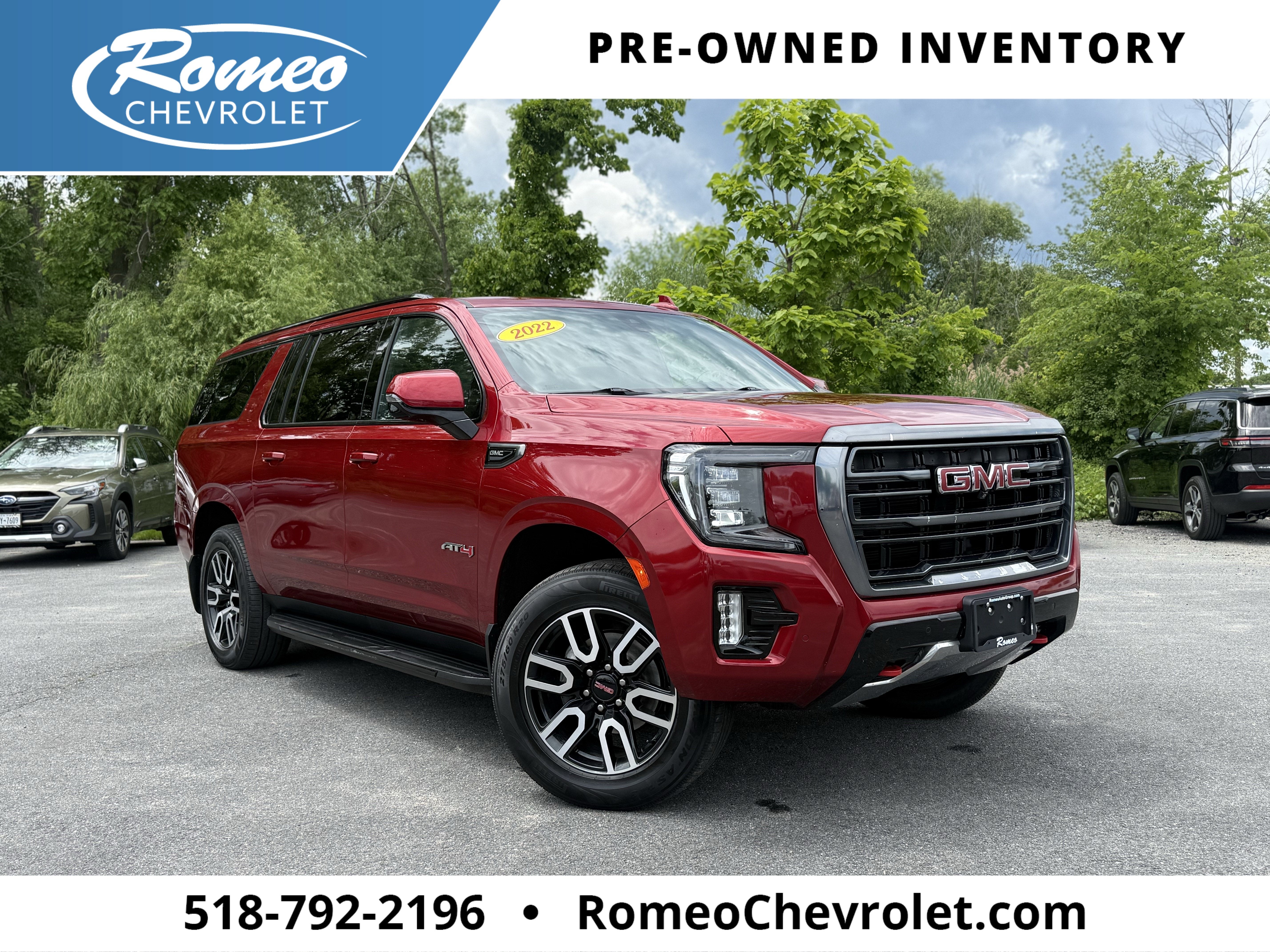 Cayenne Red Tintcoat 2022 GMC Yukon XL SUV / Crossover Four-Wheel Drive Automatic