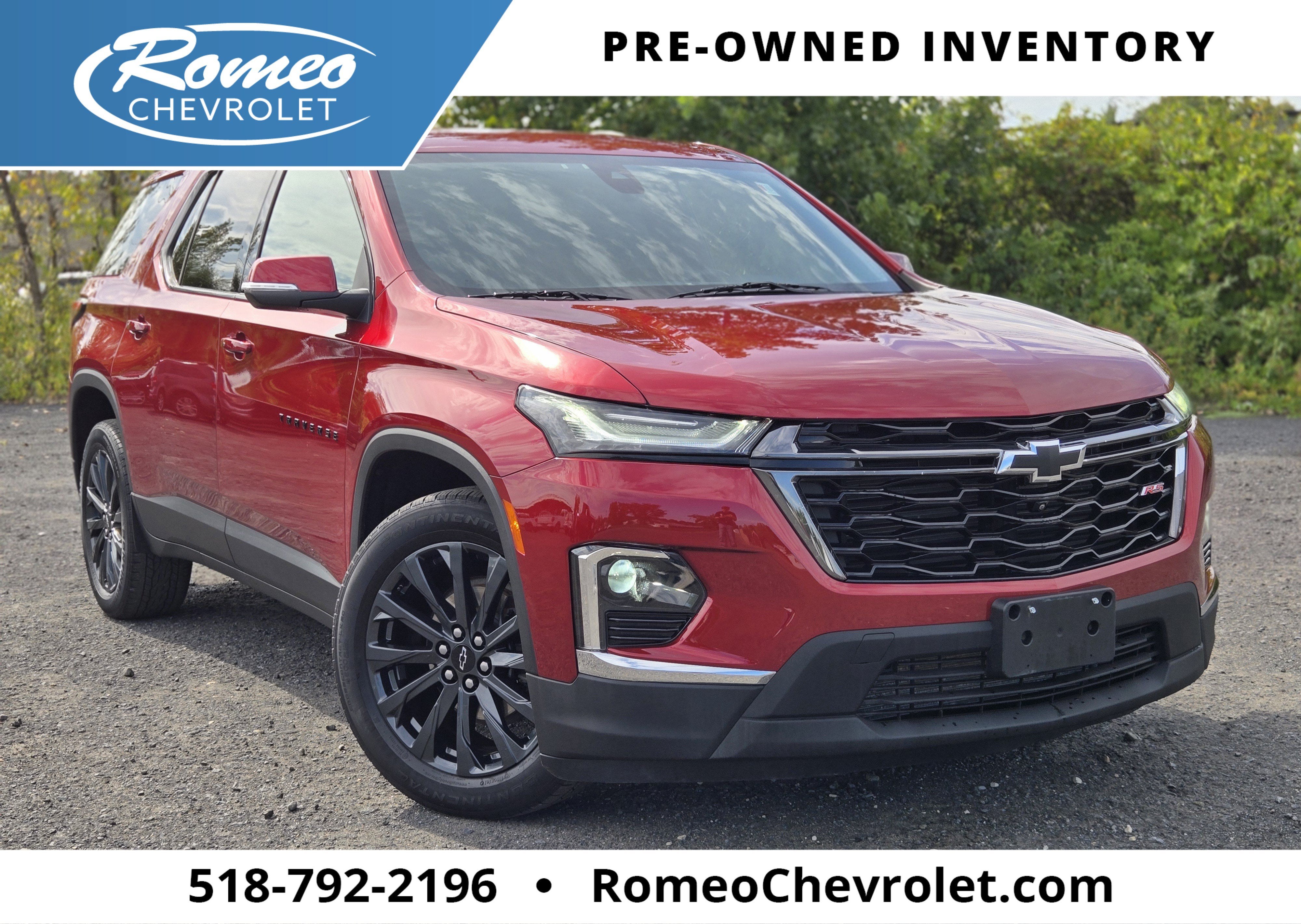 Radiant Red Tintcoat 2023 Chevrolet Traverse SUV / Crossover Four-Wheel Drive Automatic