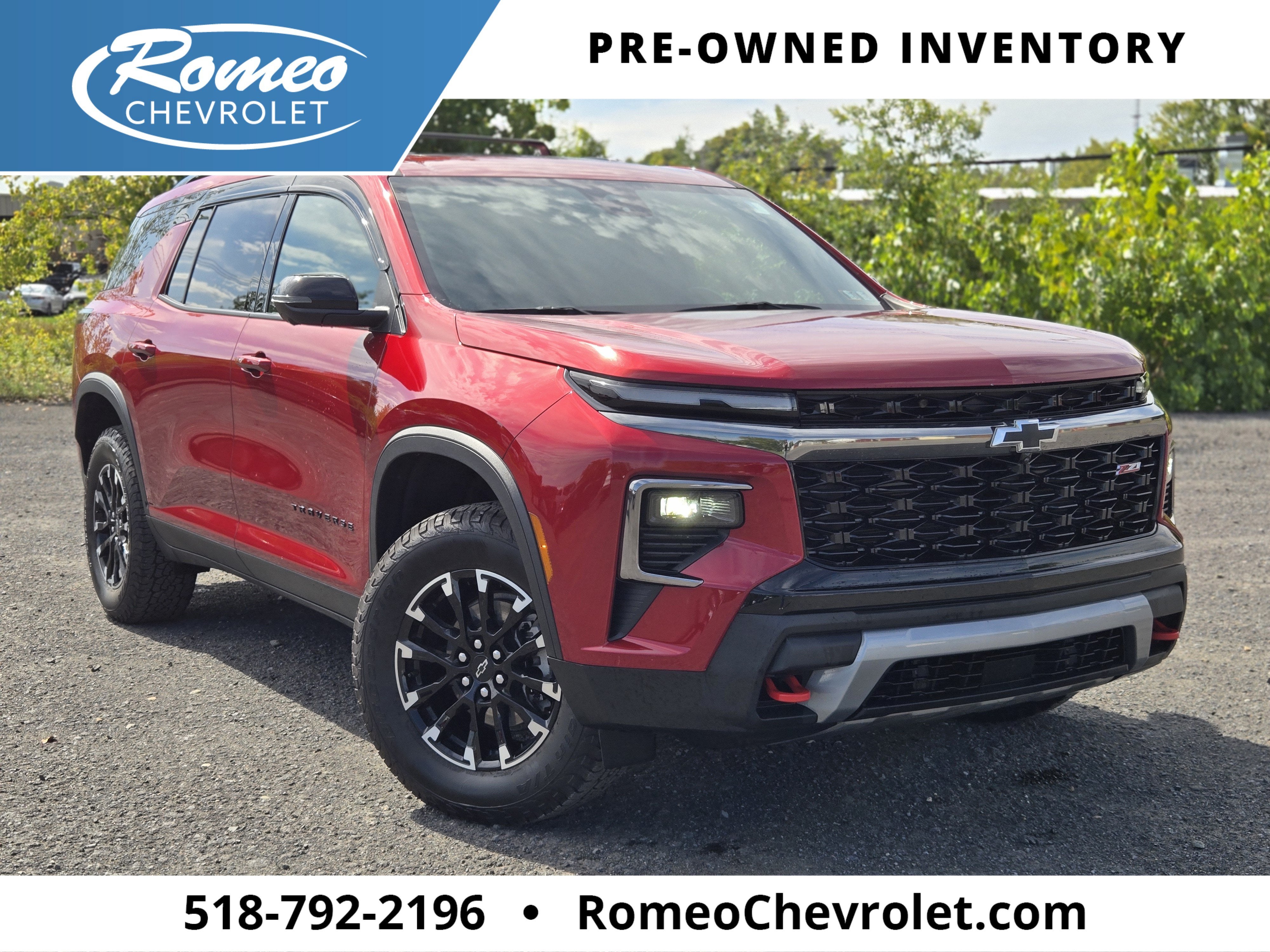 Radiant Red Tintcoat 2025 Chevrolet Traverse SUV / Crossover Four-Wheel Drive Automatic