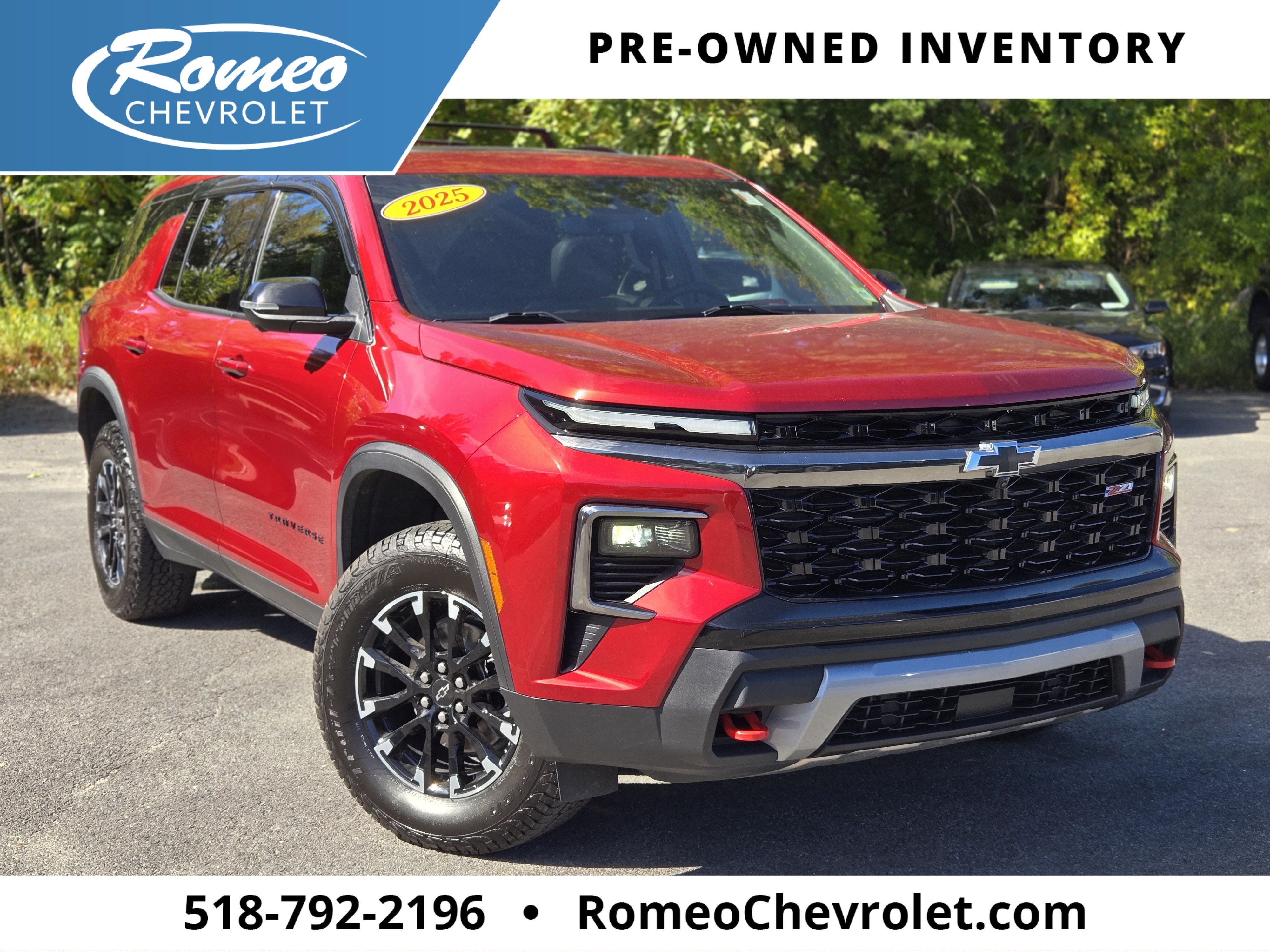 Radiant Red Tintcoat 2025 Chevrolet Traverse SUV / Crossover Four-Wheel Drive Automatic