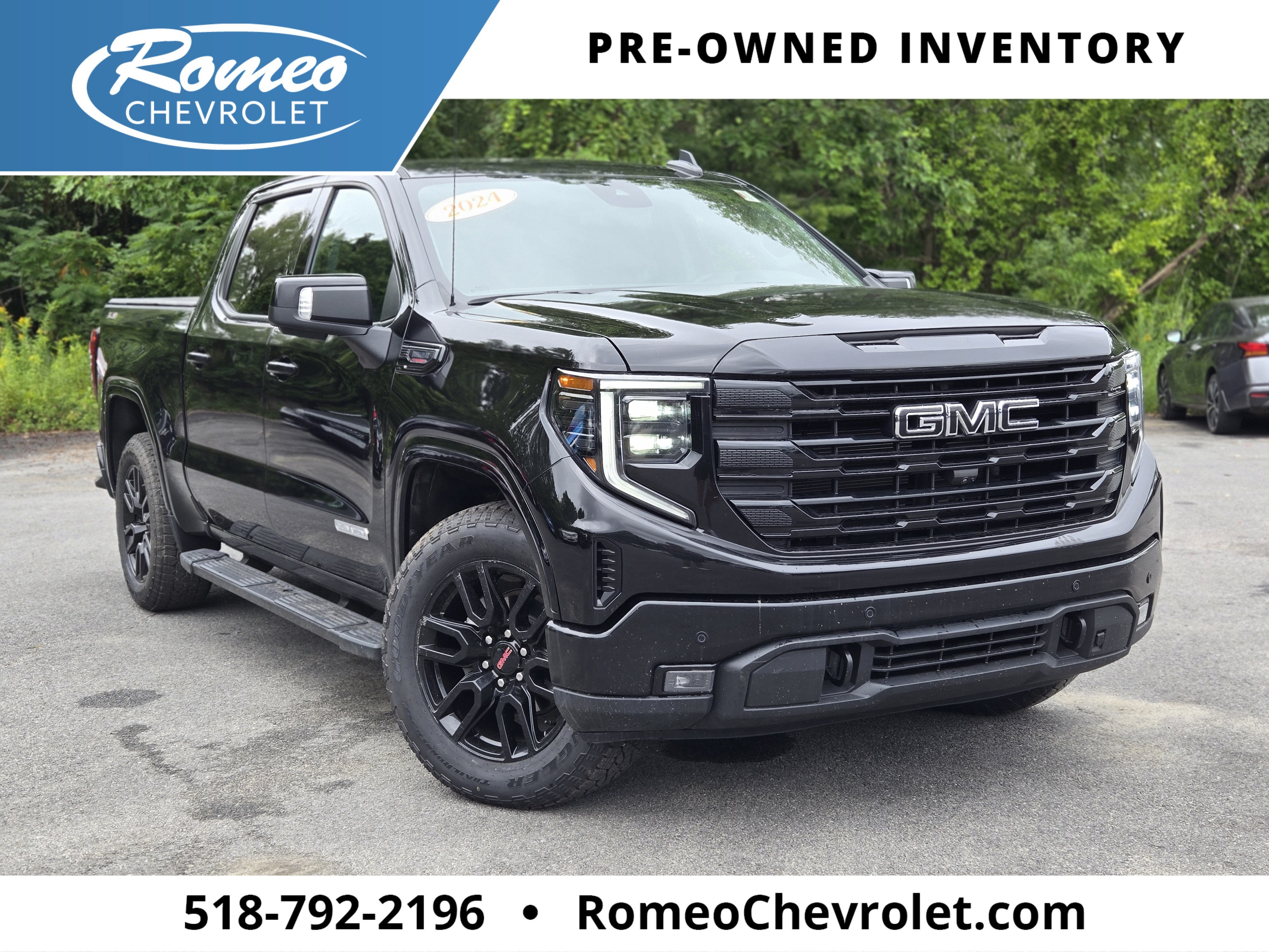 Onyx Black 2024 GMC Sierra 1500 Pickup Truck Four-Wheel Drive Automatic
