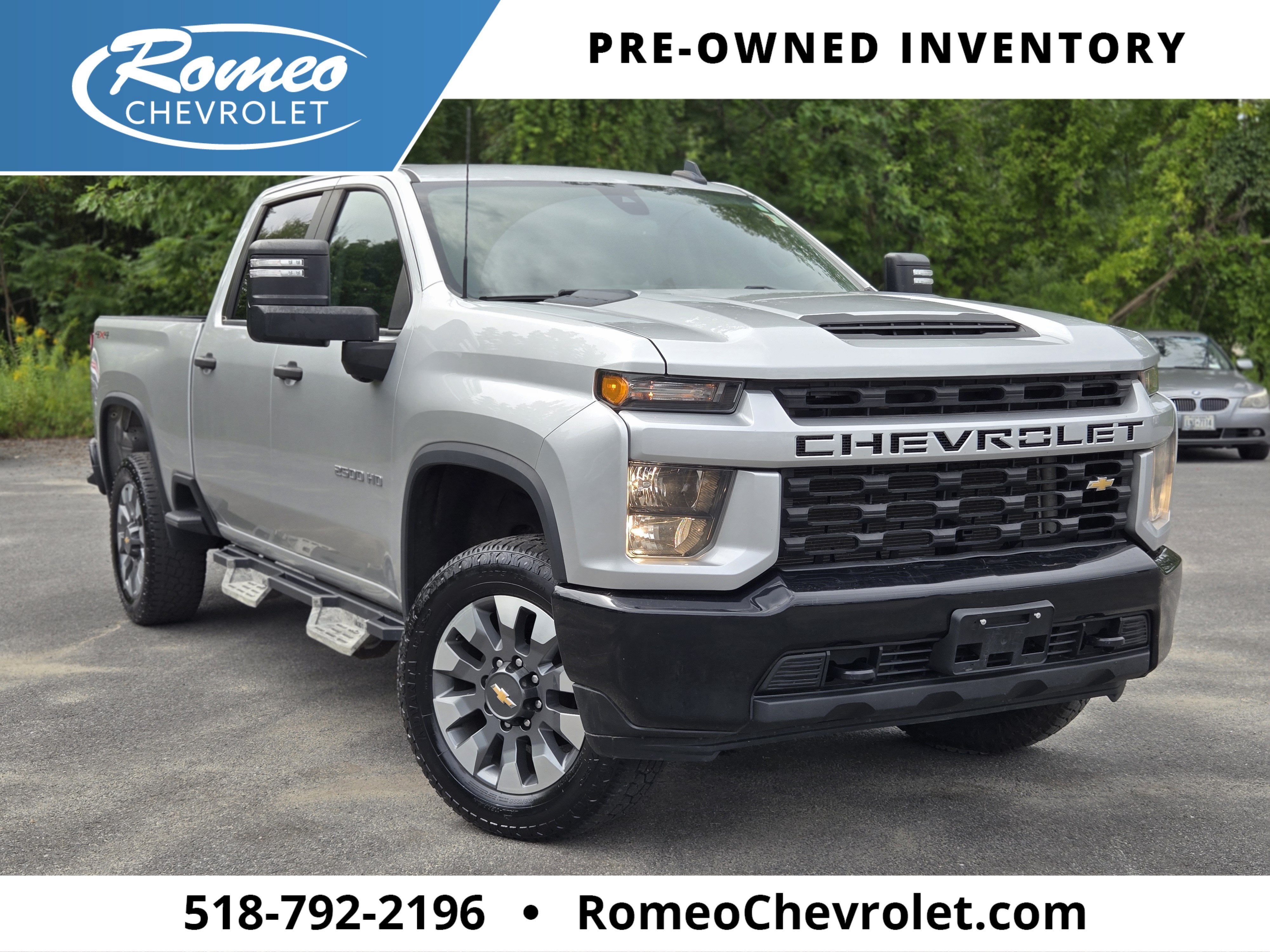 Silver Ice Metallic 2022 Chevrolet Silverado 2500HD Pickup Truck Four-Wheel Drive Automatic