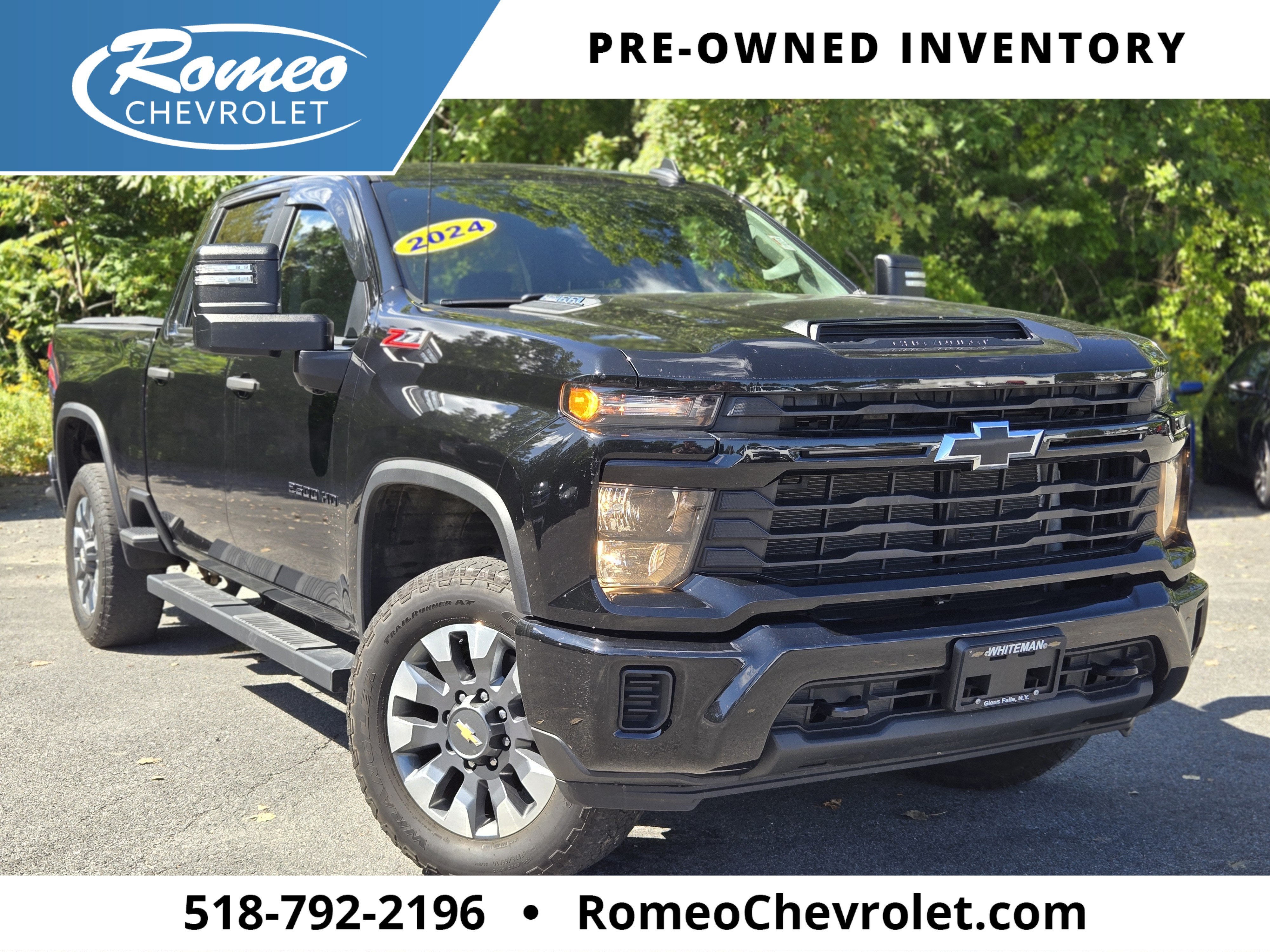 Black 2024 Chevrolet Silverado 2500HD Pickup Truck Four-Wheel Drive Automatic