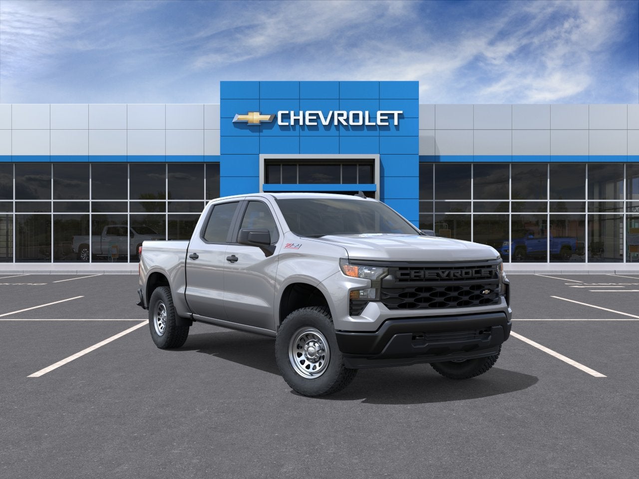 Sterling Gray Metallic 2026 Chevrolet Silverado 1500 Pickup Truck Four-Wheel Drive Automatic