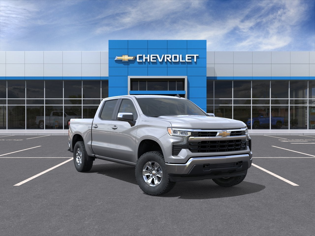 Sterling Gray Metallic 2026 Chevrolet Silverado 1500 Pickup Truck Four-Wheel Drive Automatic
