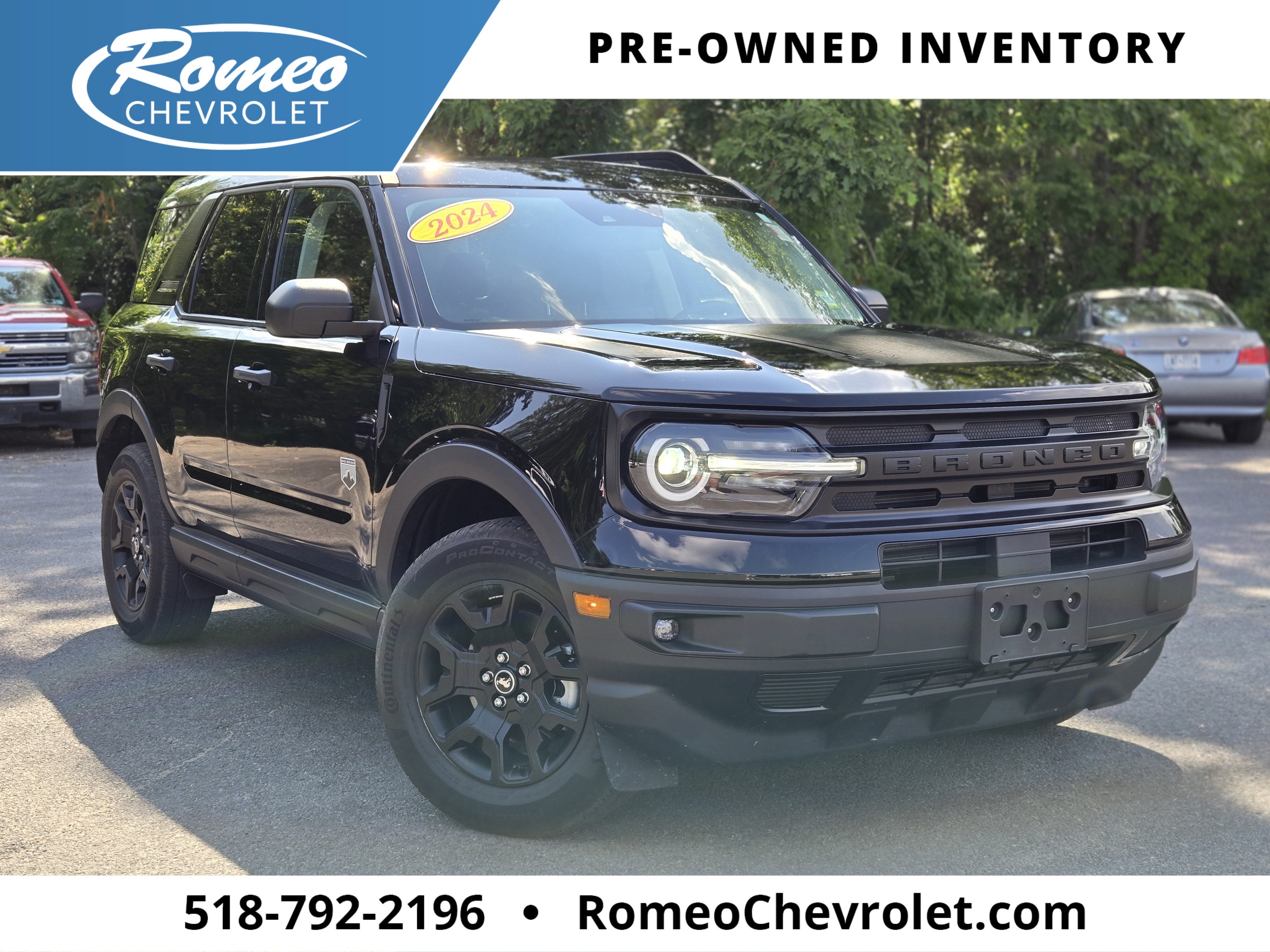 Black 2024 Ford Bronco Sport SUV / Crossover All-Wheel Drive Automatic