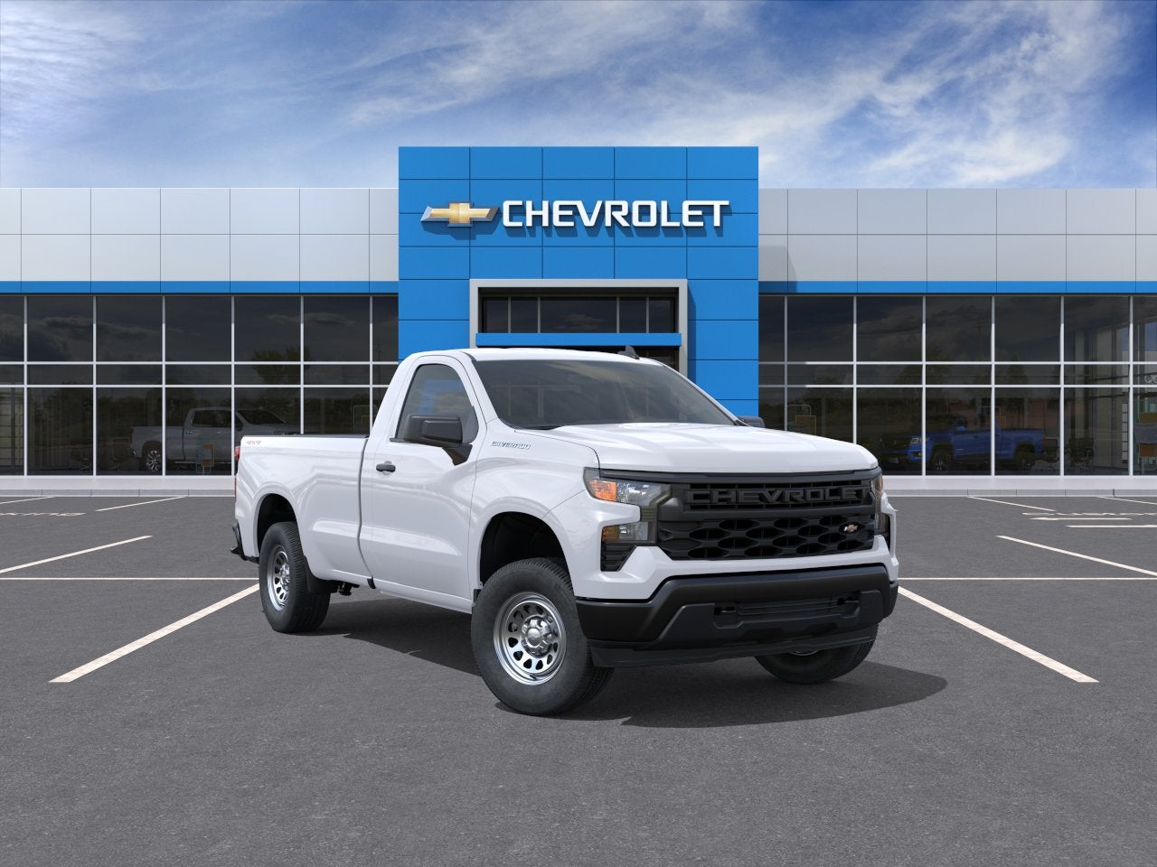 Summit White 2026 Chevrolet Silverado 1500 Pickup Truck Four-Wheel Drive Automatic