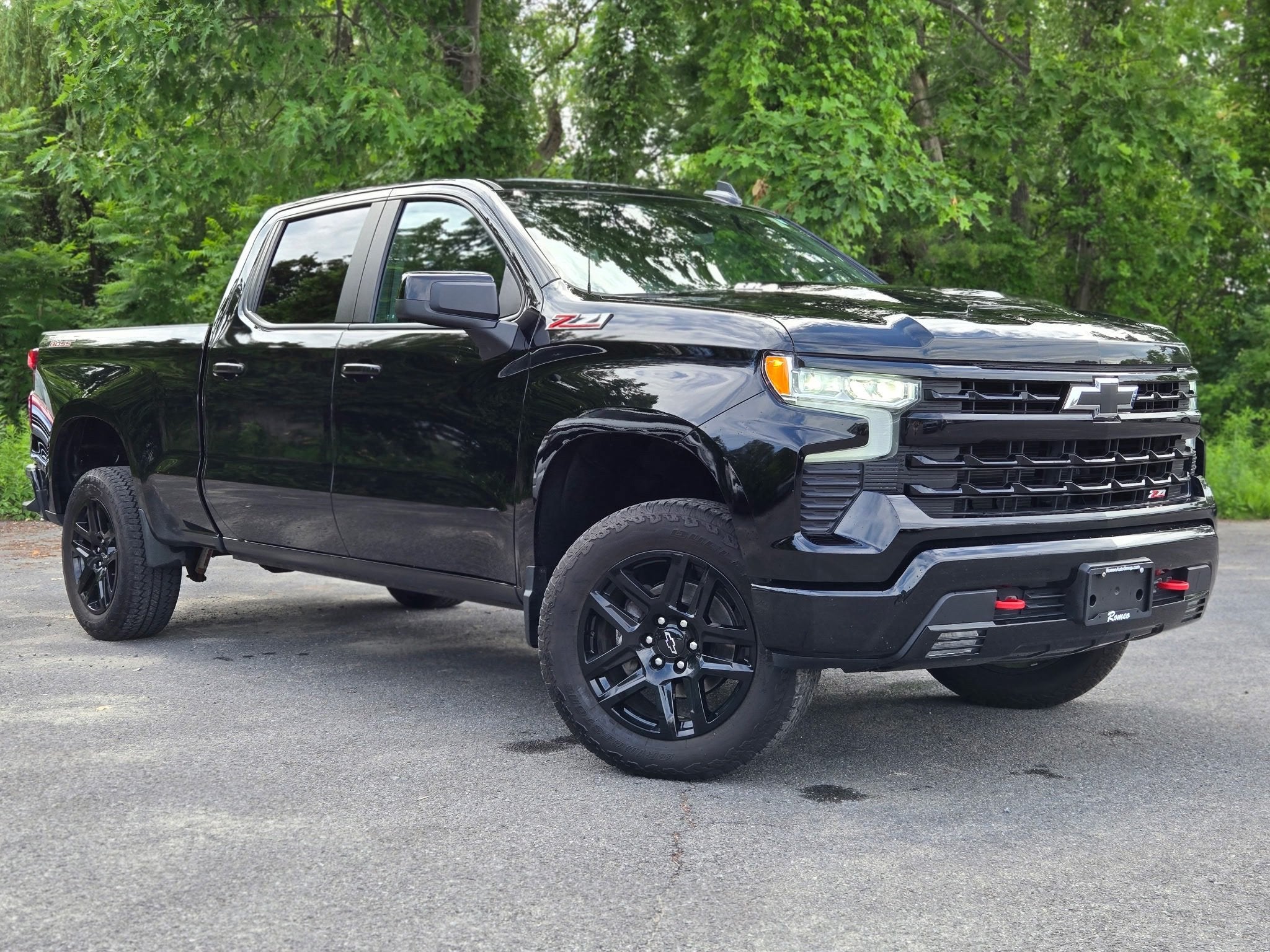 Black 2024 Chevrolet Silverado 1500 Pickup Truck Four-Wheel Drive Automatic