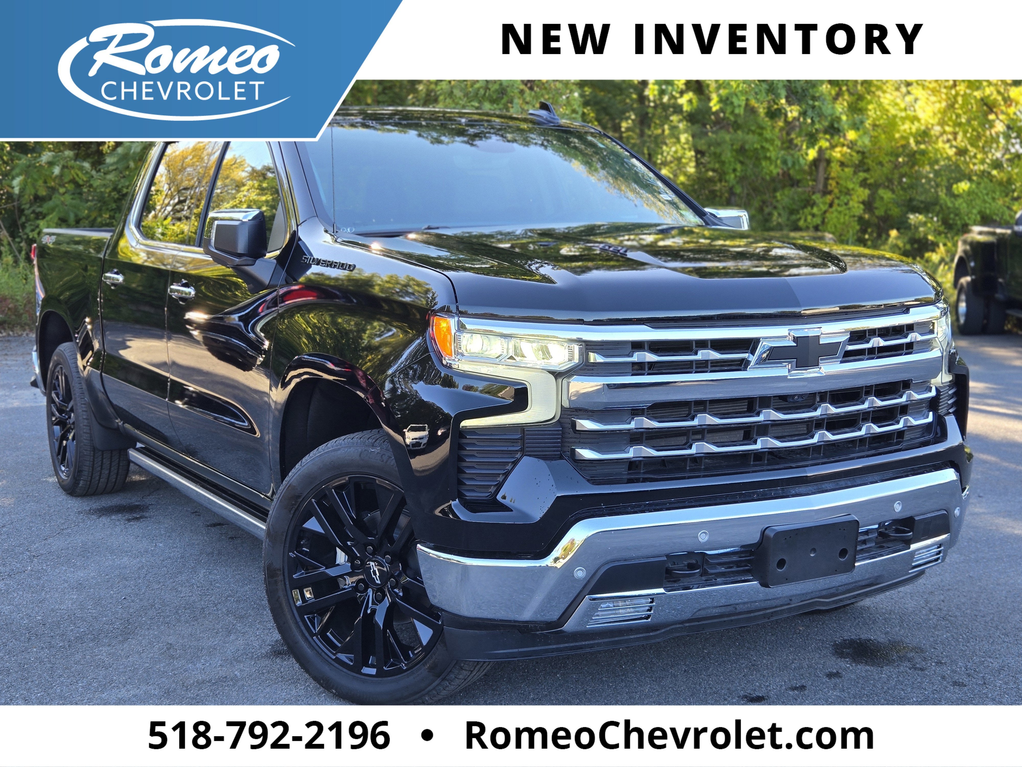 Black 2026 Chevrolet Silverado 1500 Pickup Truck Four-Wheel Drive Automatic