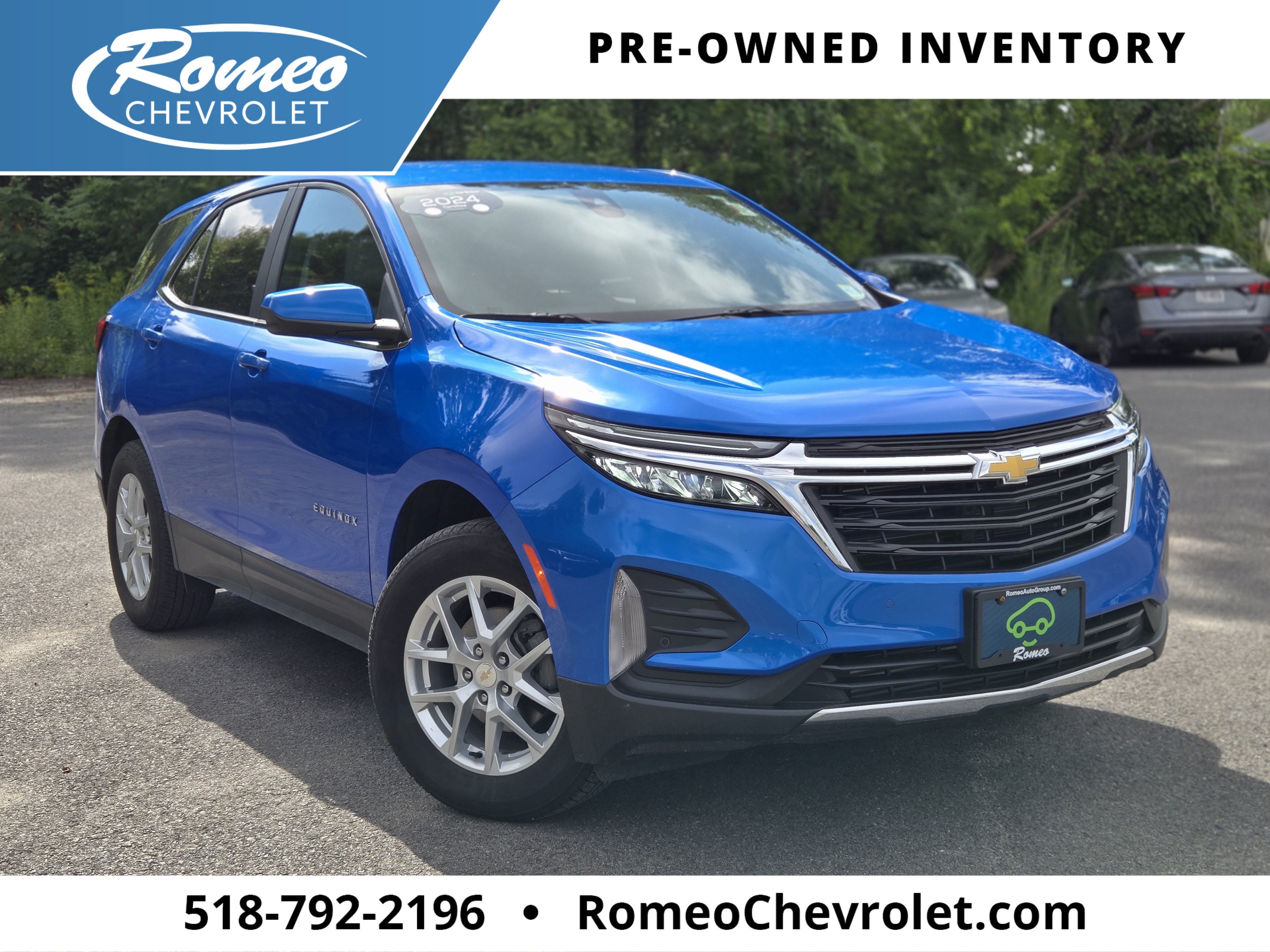 Riptide Blue Metallic 2024 Chevrolet Equinox SUV / Crossover Four-Wheel Drive Automatic