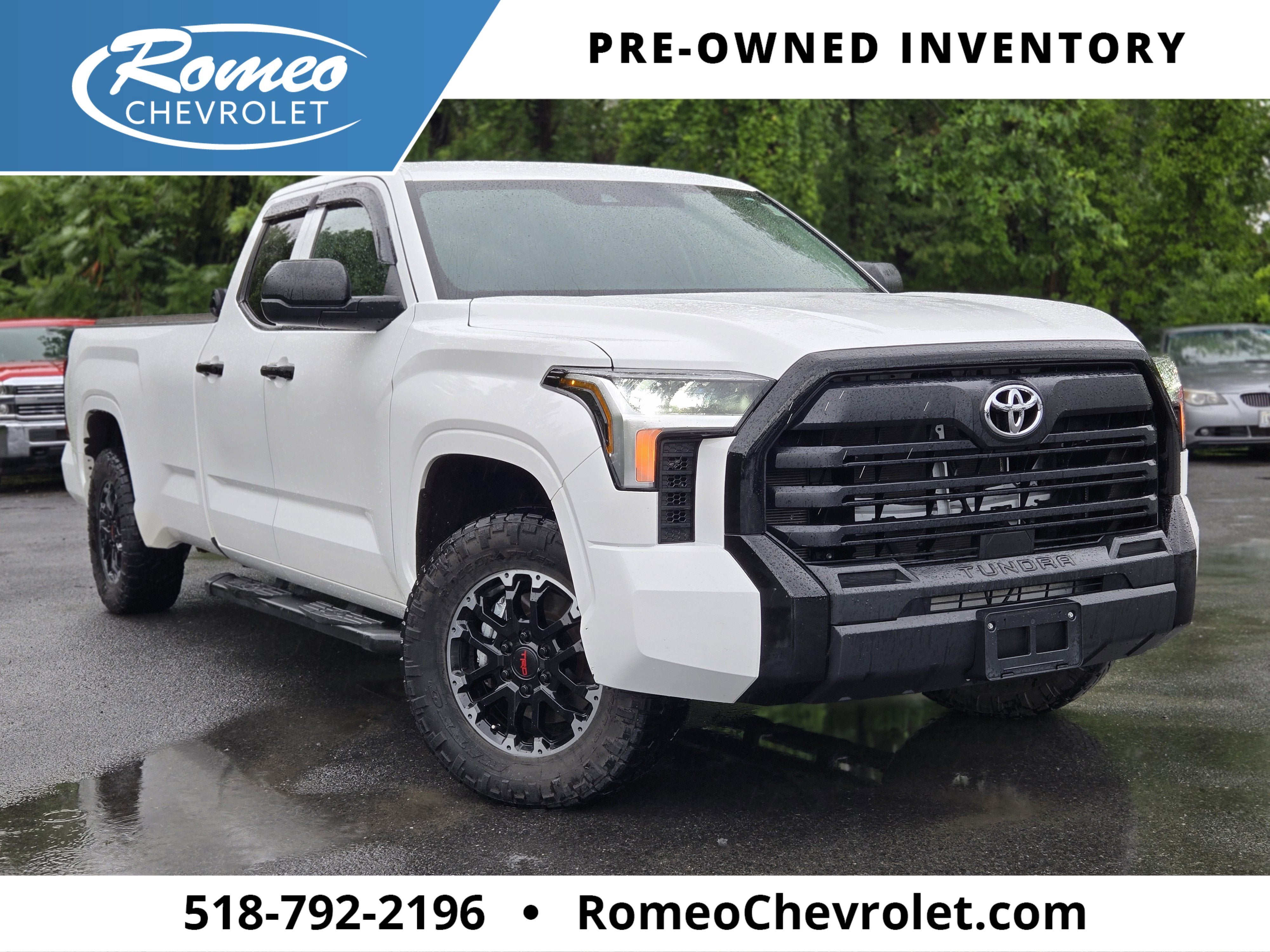 White 2024 Toyota Tundra Pickup Truck Four-Wheel Drive Automatic