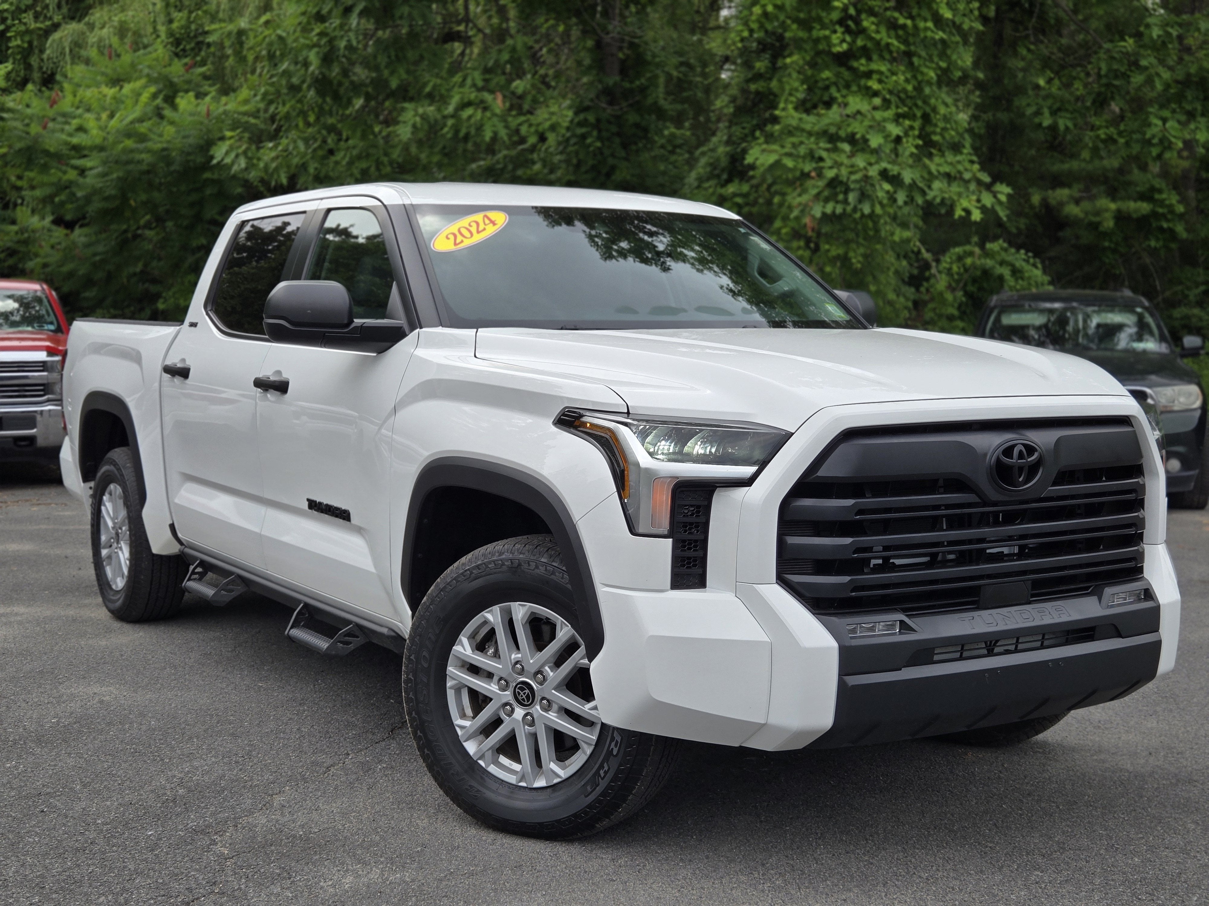 White 2024 Toyota Tundra Pickup Truck Four-Wheel Drive Automatic